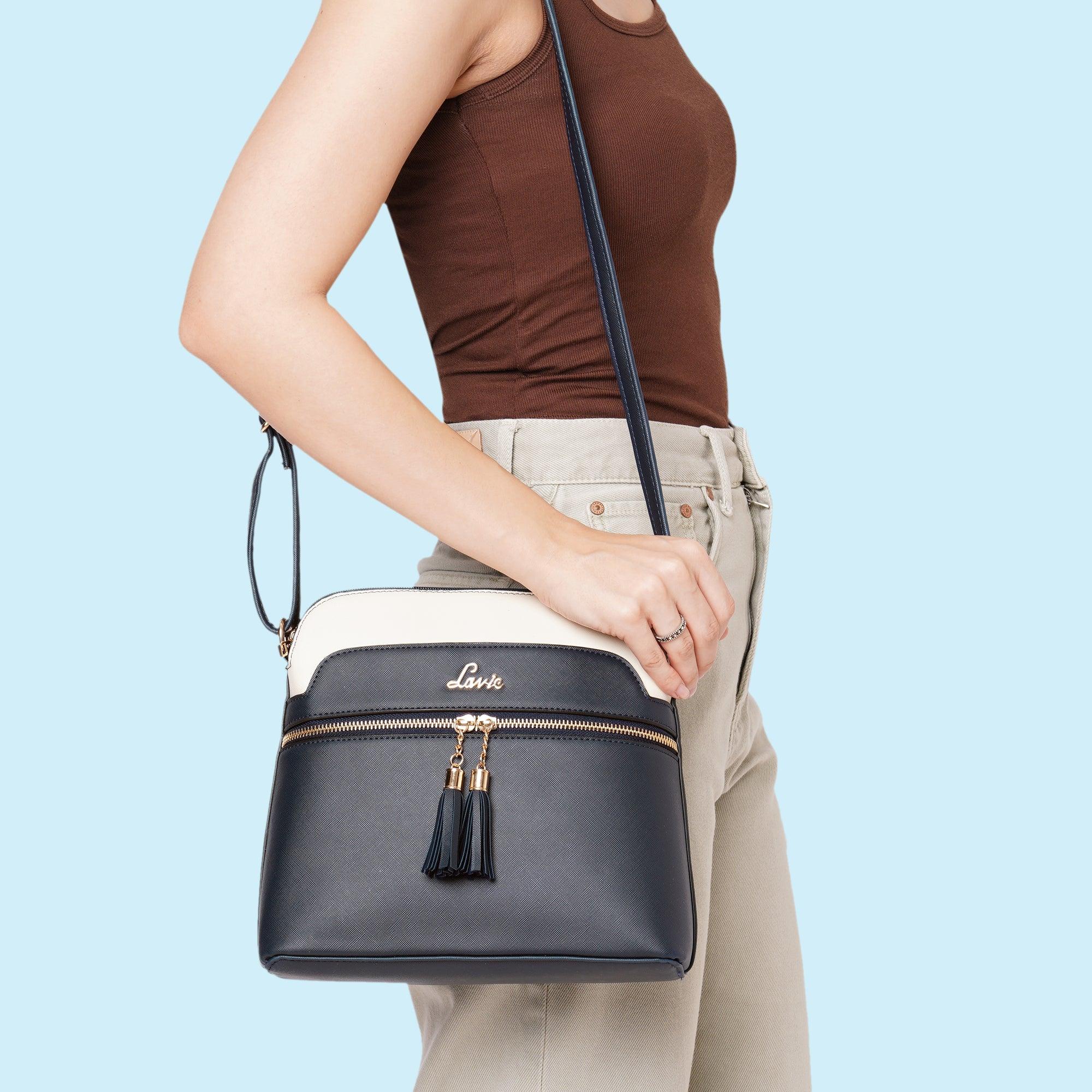 Lavie Women's Jeffrey CSB Deco Stitch Sling Bag | Ladies Purse Handbag
