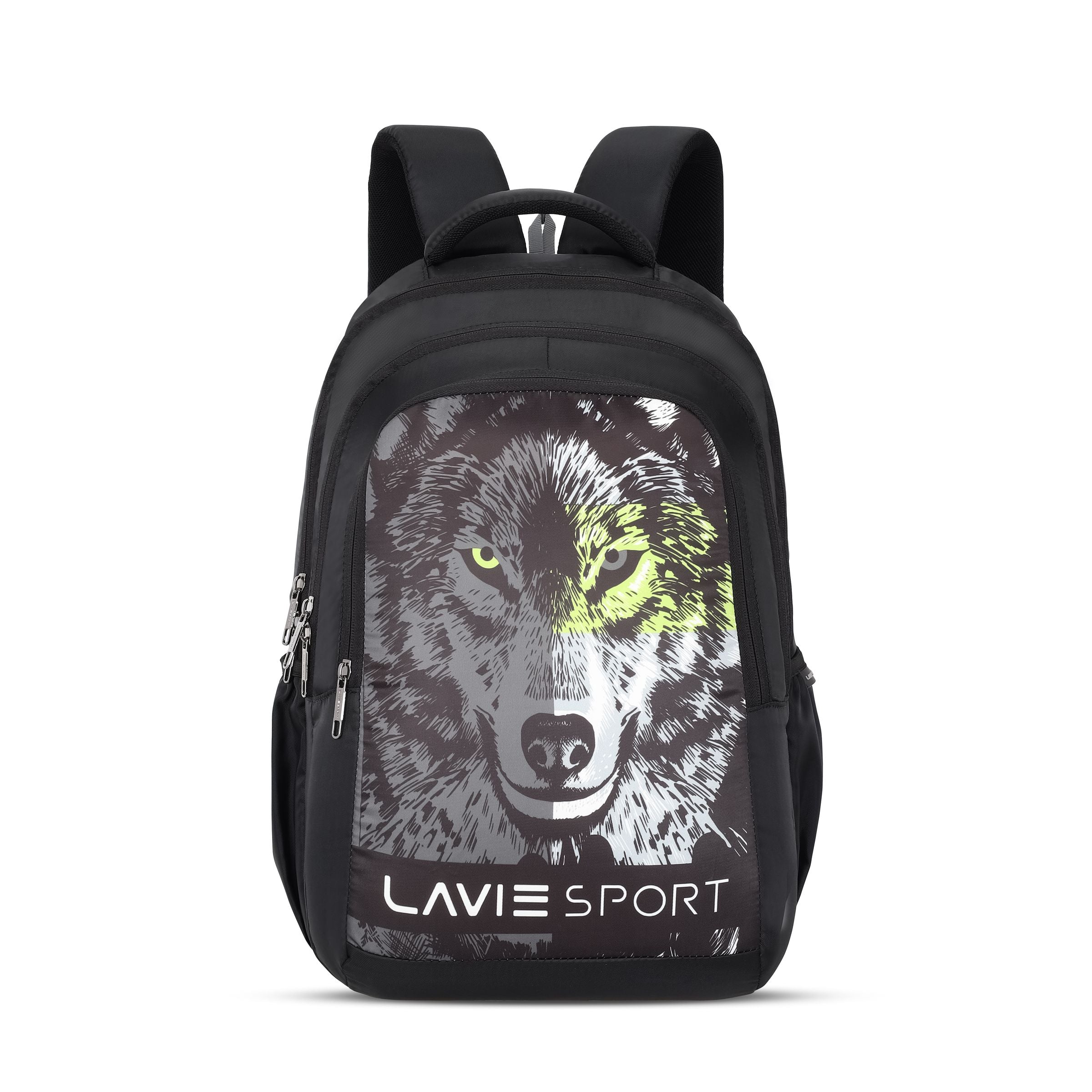 Lavie Sport Flash Backpack 46L For Men & Women |Boys & Girls (Black)