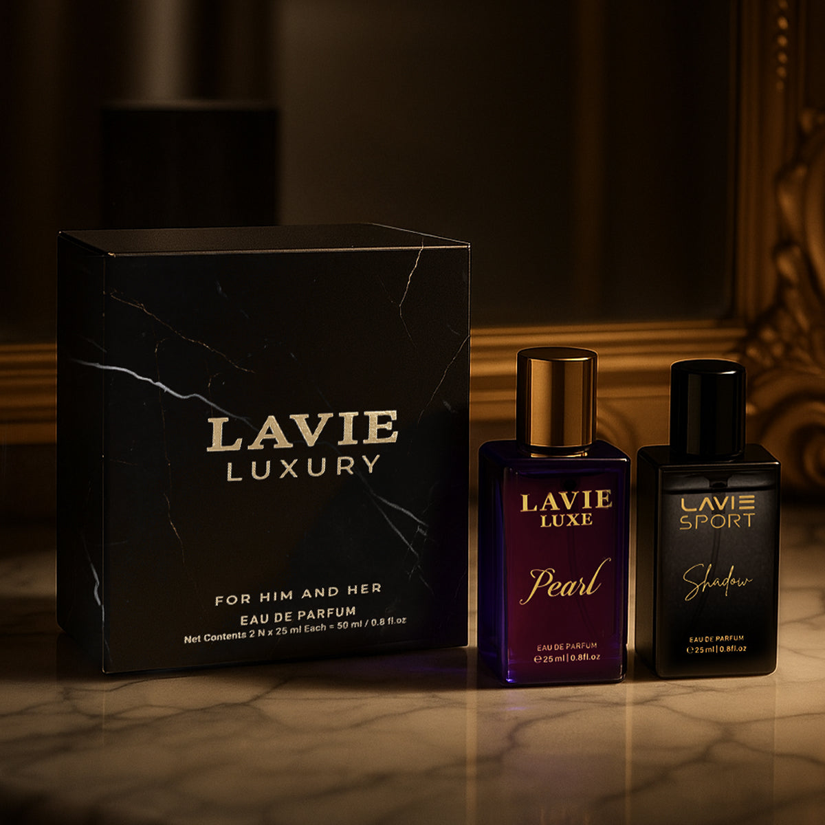 Gift Set for Men & Women | Shadow & Pearl Eau De Parfum|25ml x 2