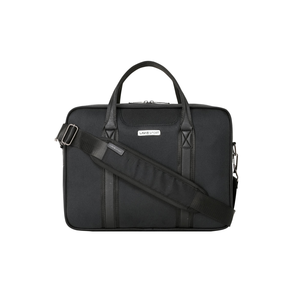 Elevate Medium Black Laptop Briefcase