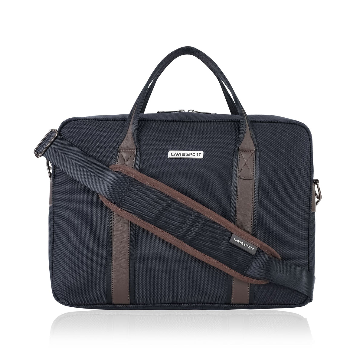 Elevate Briefcase Multifunctional Laptop Bag Charcoal Blue