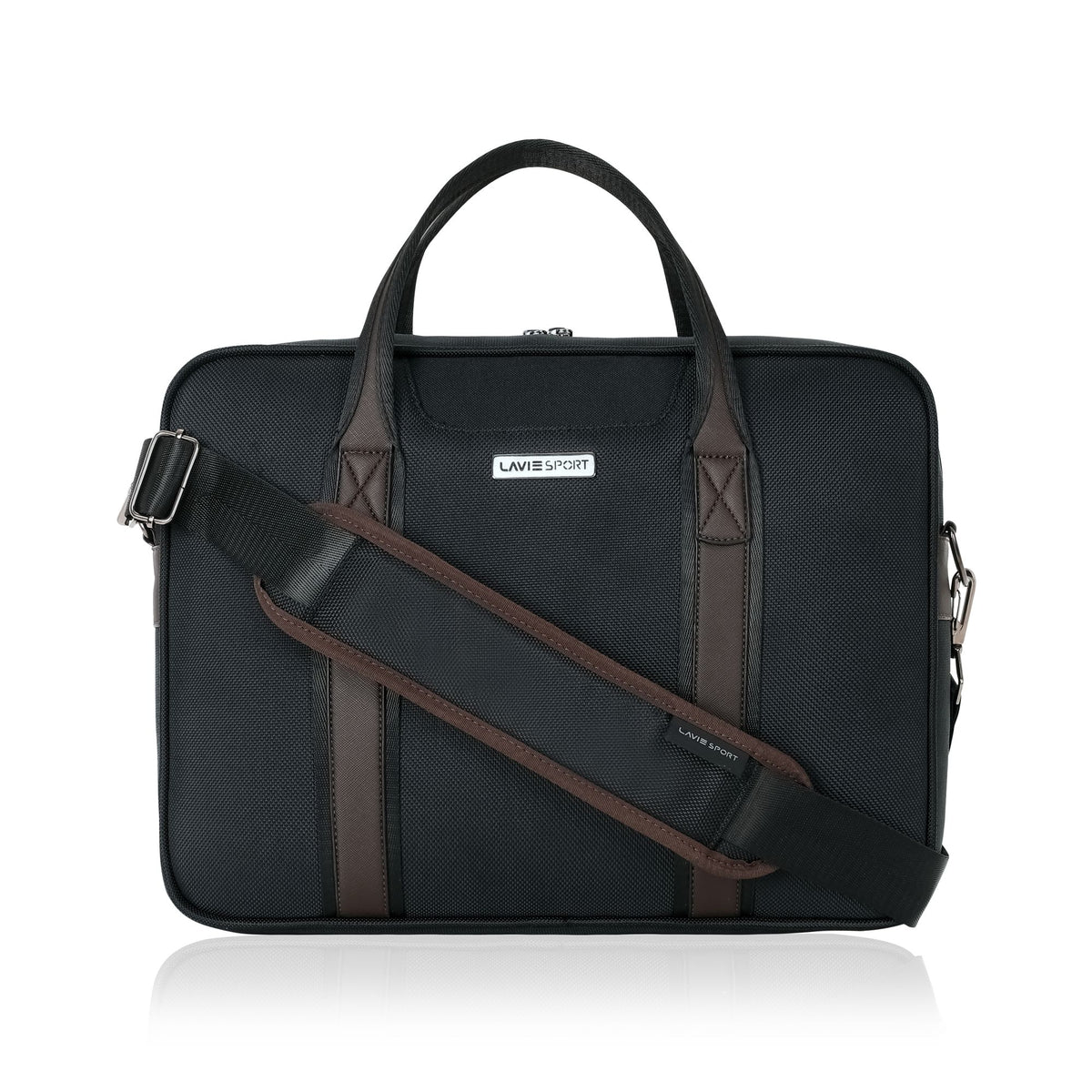 Elevate Briefcase Multifunctional Laptop Bag Black/Choco