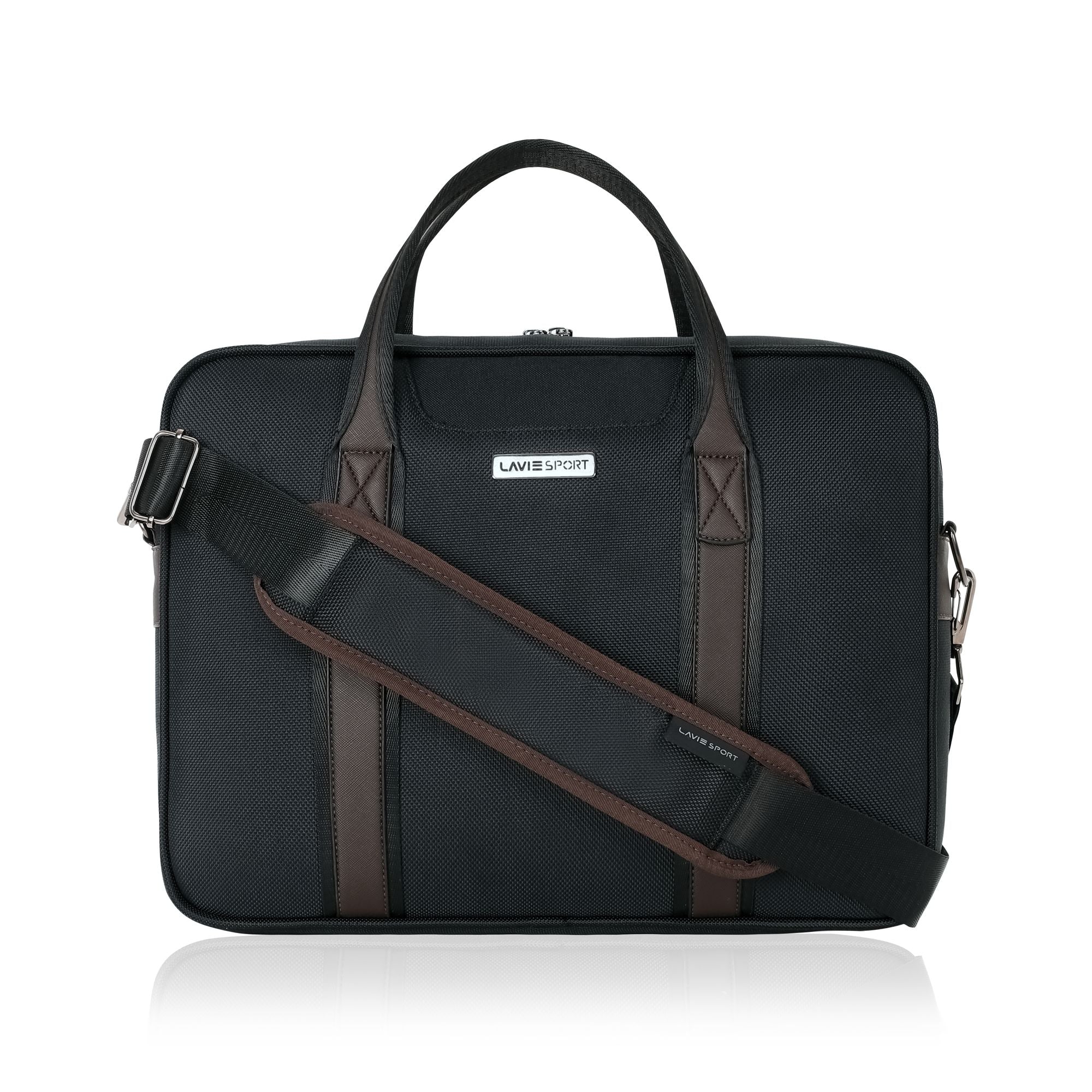Elevate Briefcase Multifunctional Laptop Bag Black/Choco