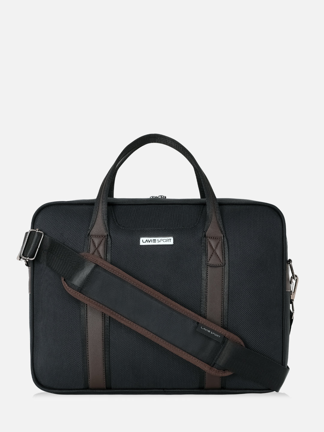 Elevate Medium Black & Choco Laptop Bag