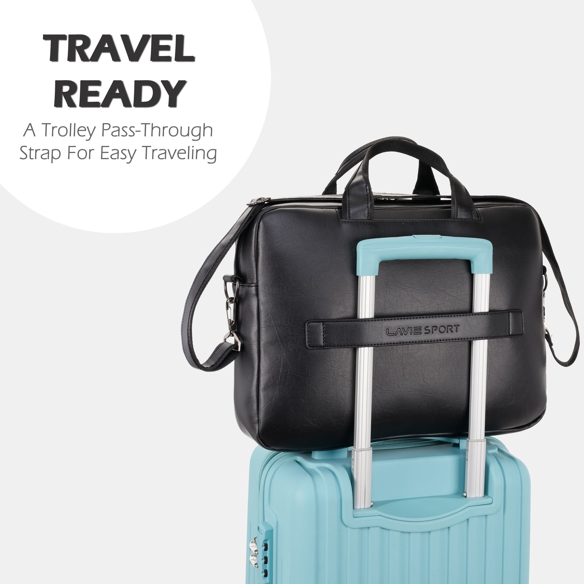 Highlander Briefcase Multifunctional Laptop Bag Black