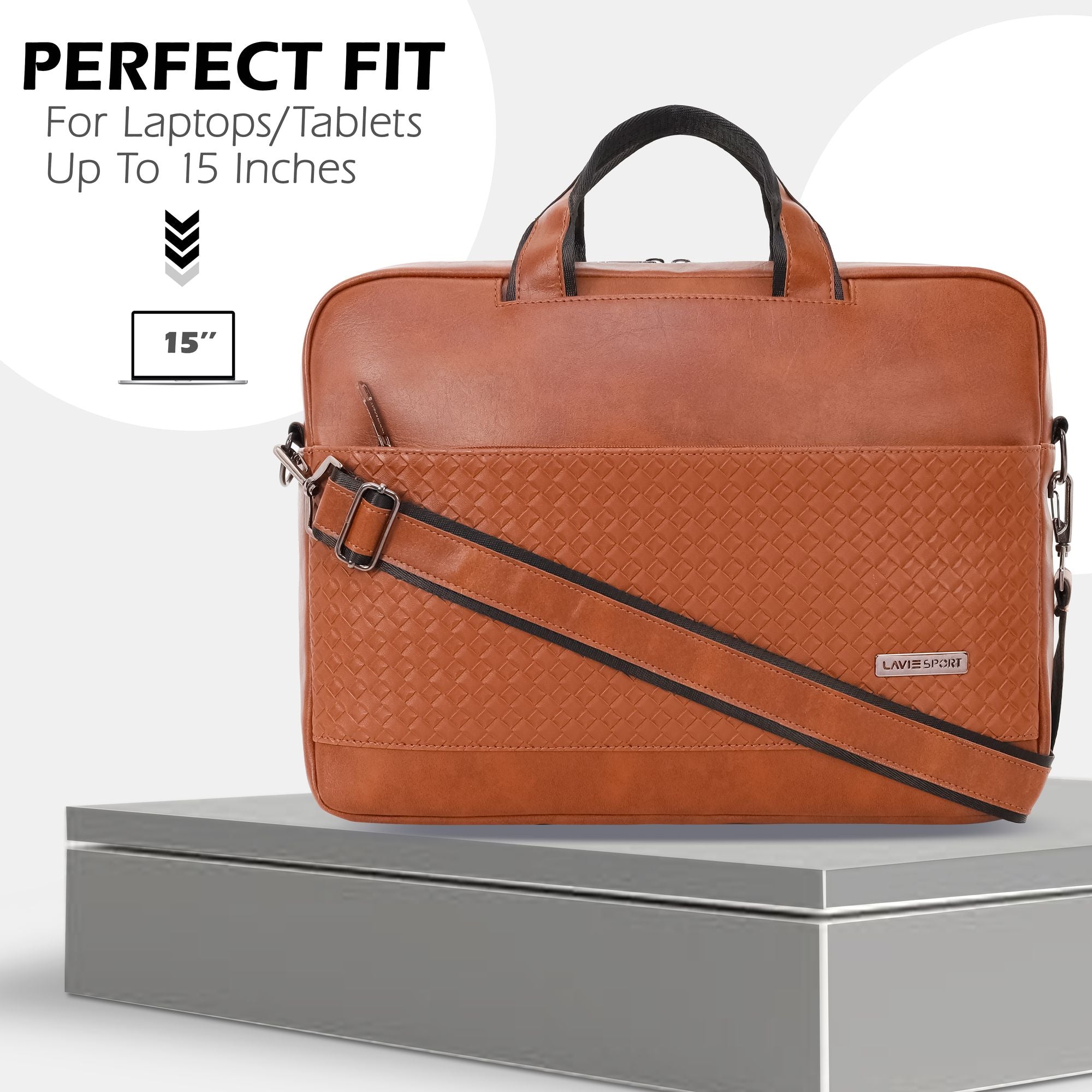 Highlander Briefcase Multifunctional Laptop Bag Tan
