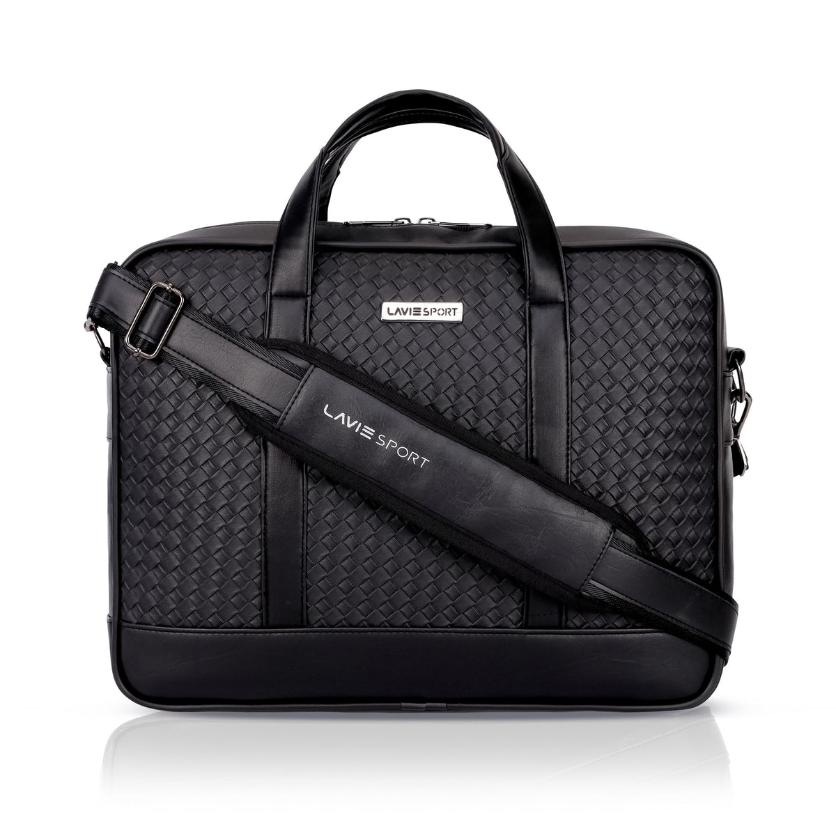 Magnate Briefcase Multifunctional Laptop Bag Black