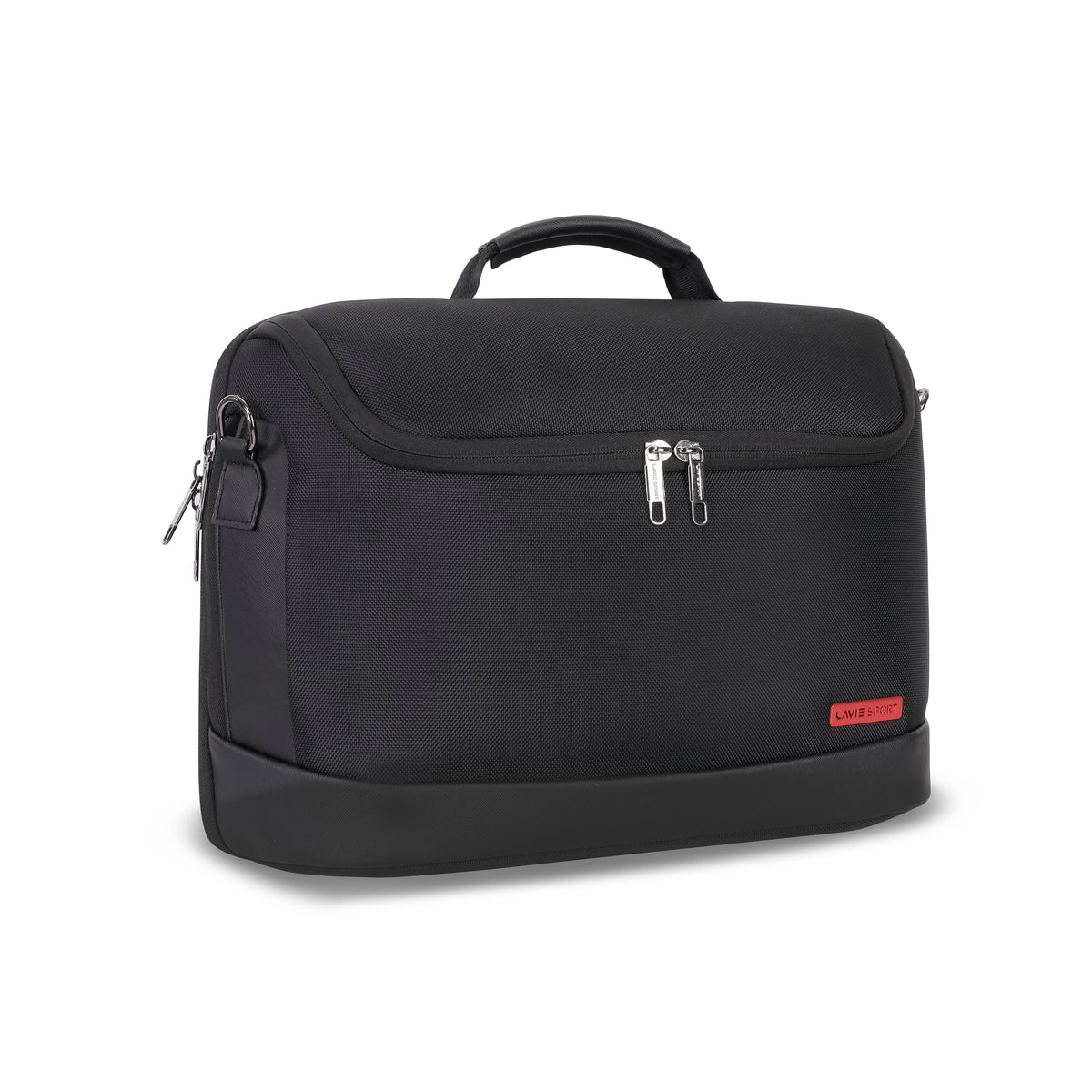 Spectra Medium Black & Black Laptop Briefcase