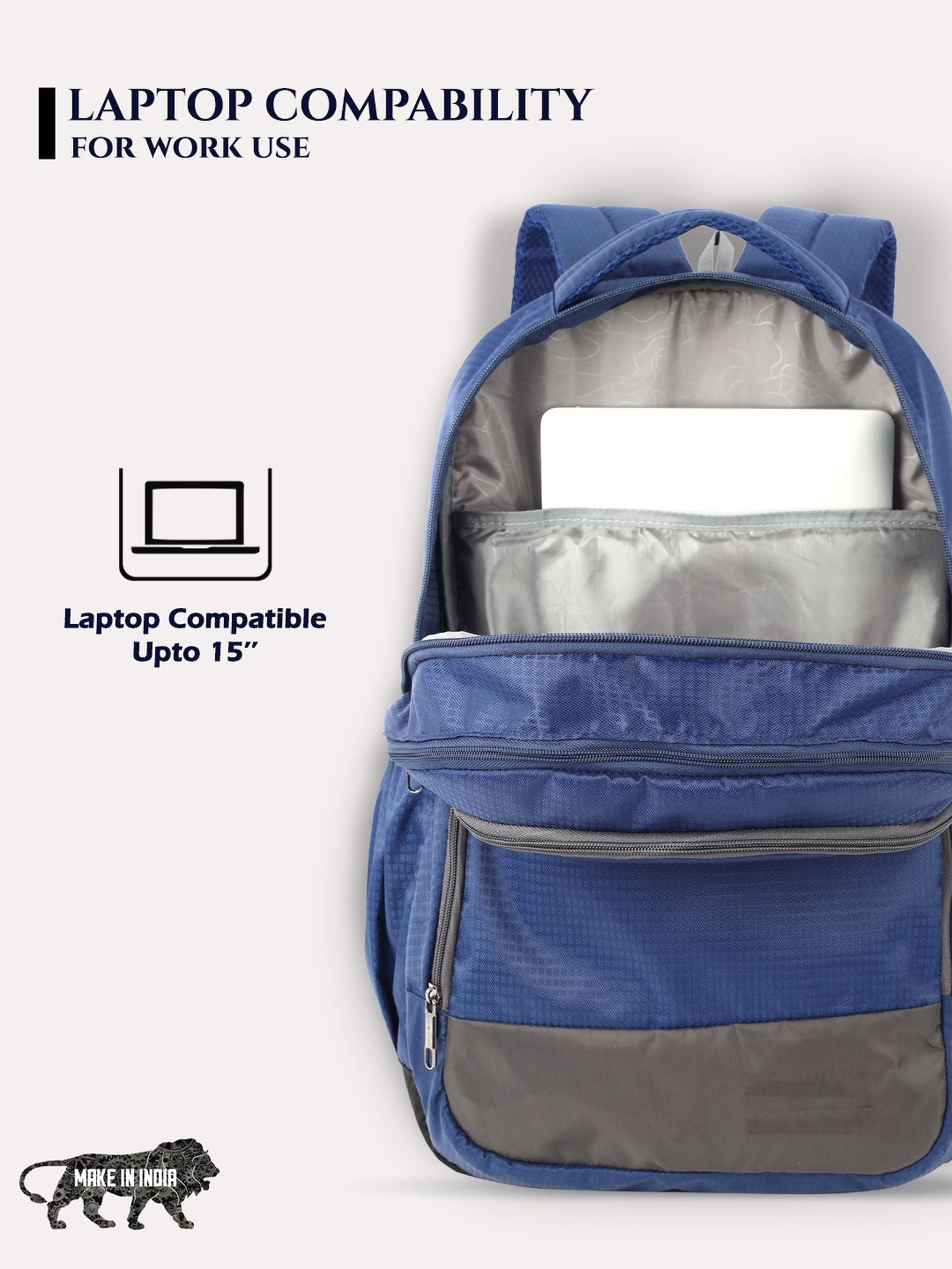 Lavie Sport Nebula X Unisex Laptop Backpack -39 Litres Navy - Lavie World