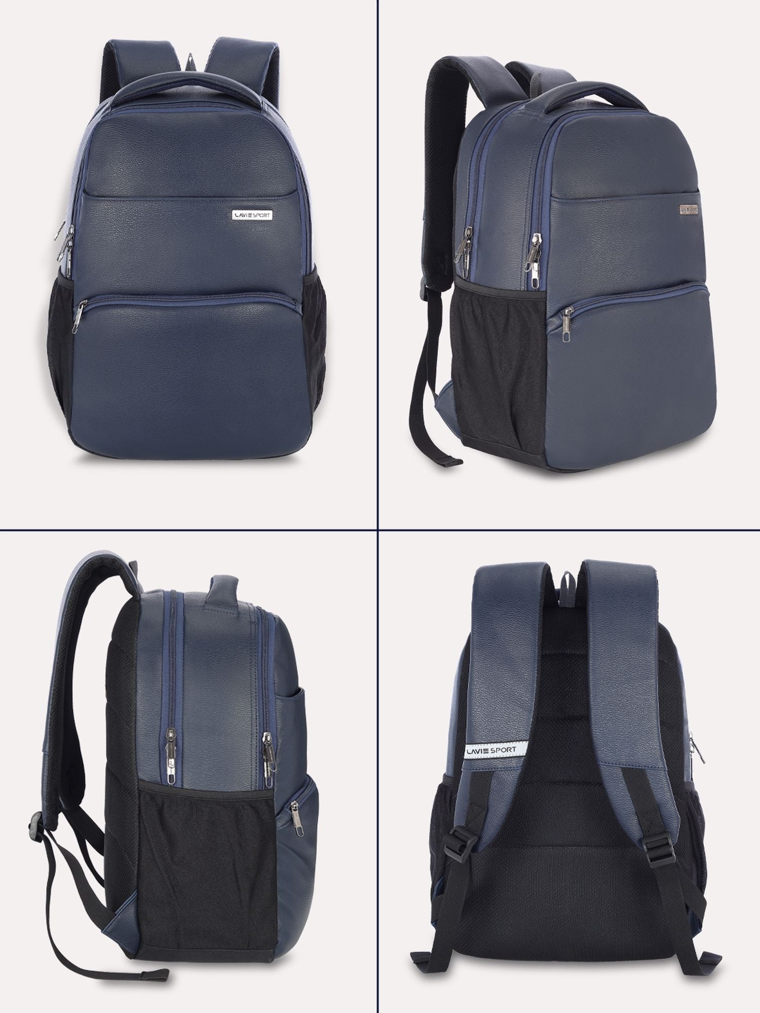 Lavie Sport Mode Gear 30L Laptop Backpack For Men & Women Navy - Lavie World