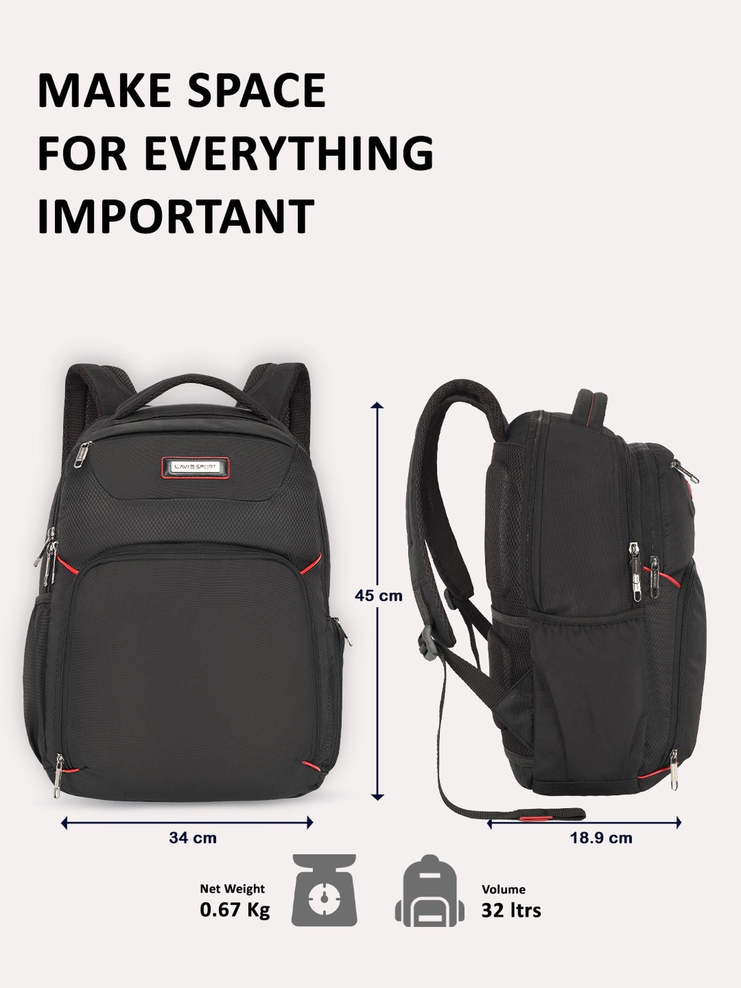 Lavie_Sport_Business_Pro_32L_Laptop_Backpack_For_Men_&_Women_Black