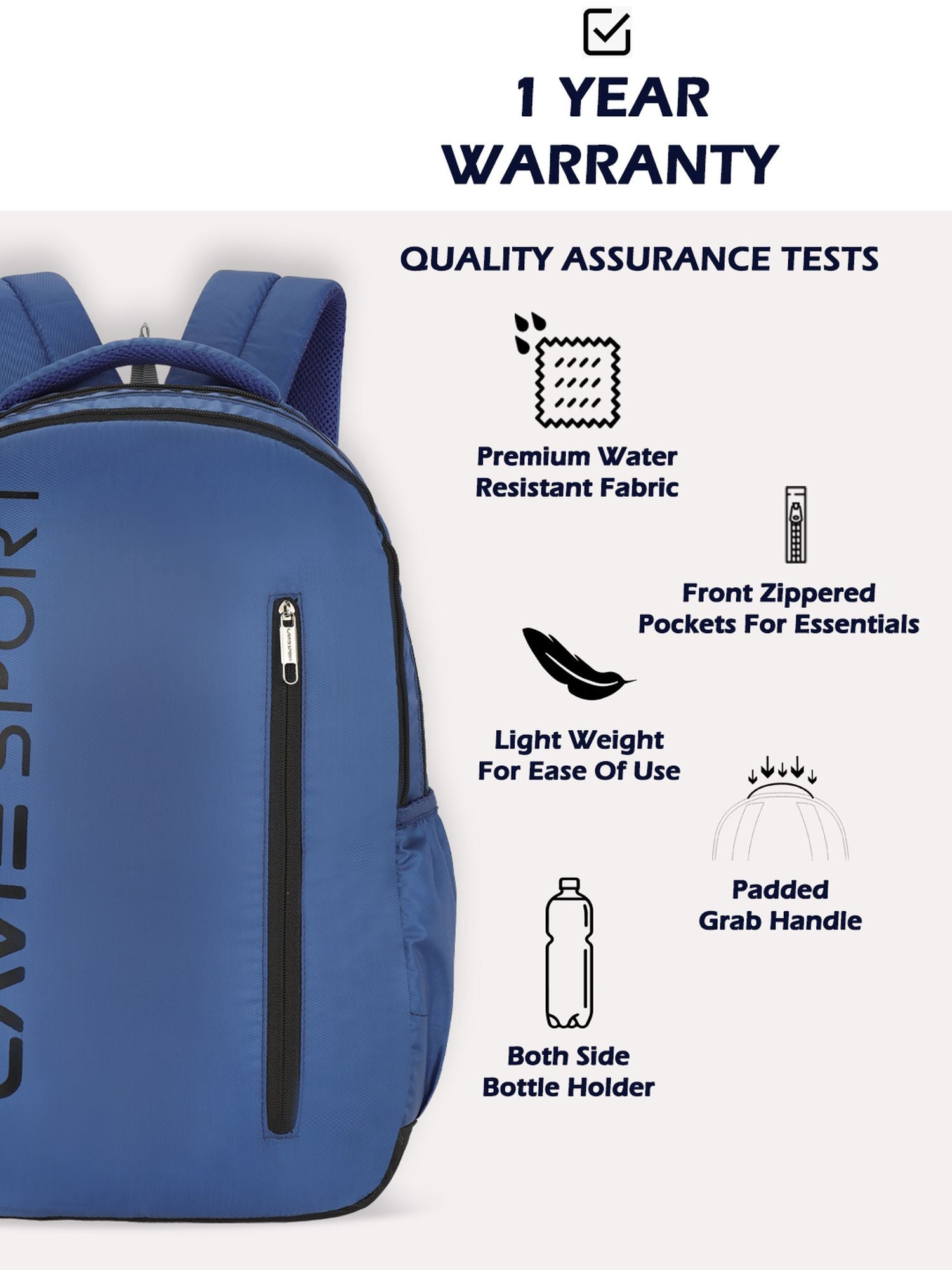 Lavie_Sport_Engrave_34L_Laptop_Backpack_For_Boys_&_Girls_|Unisex_Casual_Bag_for_Men_&_Women_Navy