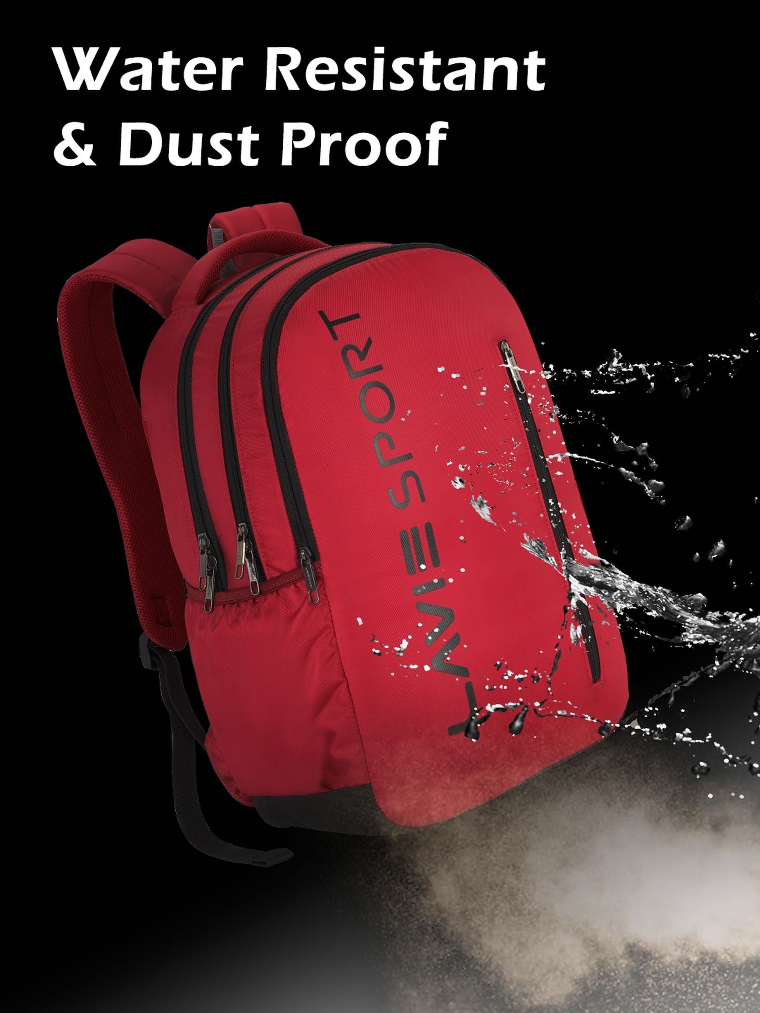 Lavie_Sport_Engrave_34L_Laptop_Backpack_For_Boys_&_Girls_|Unisex_Casual_Bag_for_Men_&_Women_Red