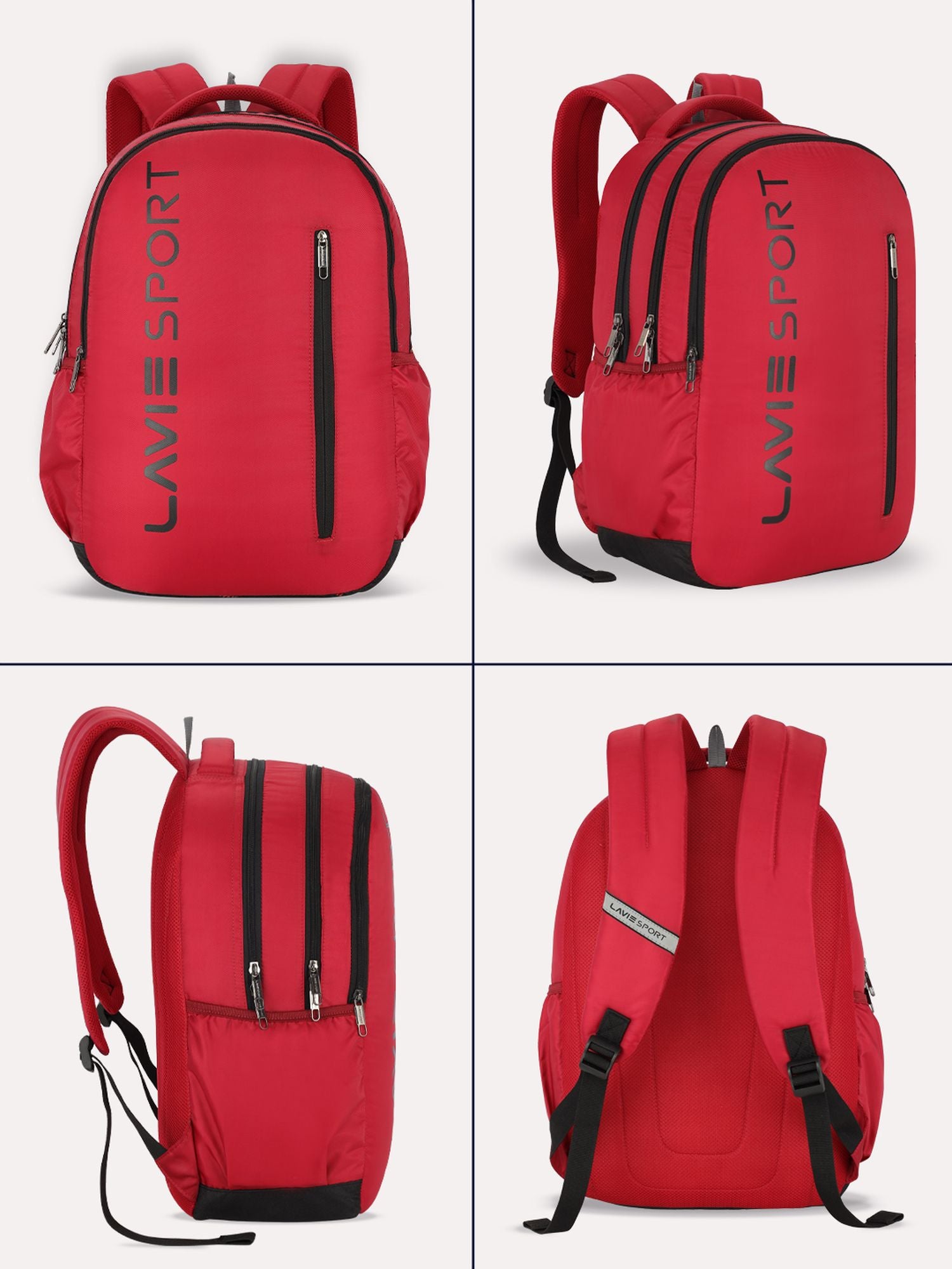 Lavie_Sport_Engrave_34L_Laptop_Backpack_For_Boys_&_Girls_|Unisex_Casual_Bag_for_Men_&_Women_Red