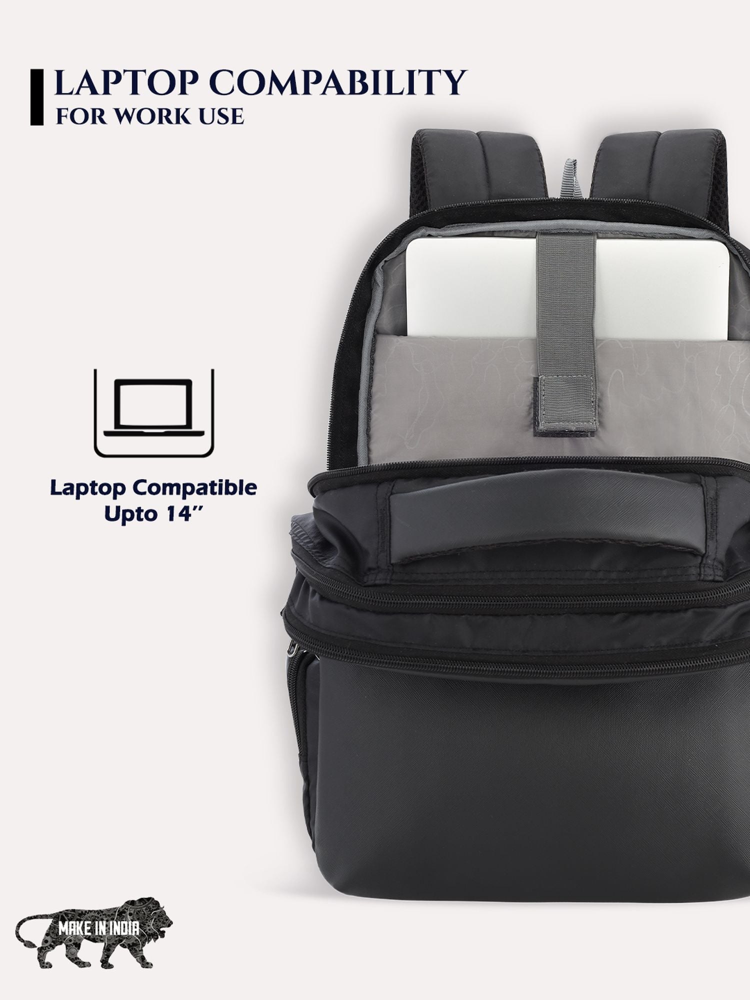 Lavie Sport Prodigy 22L Laptop Unisex Backpack For Men & Women