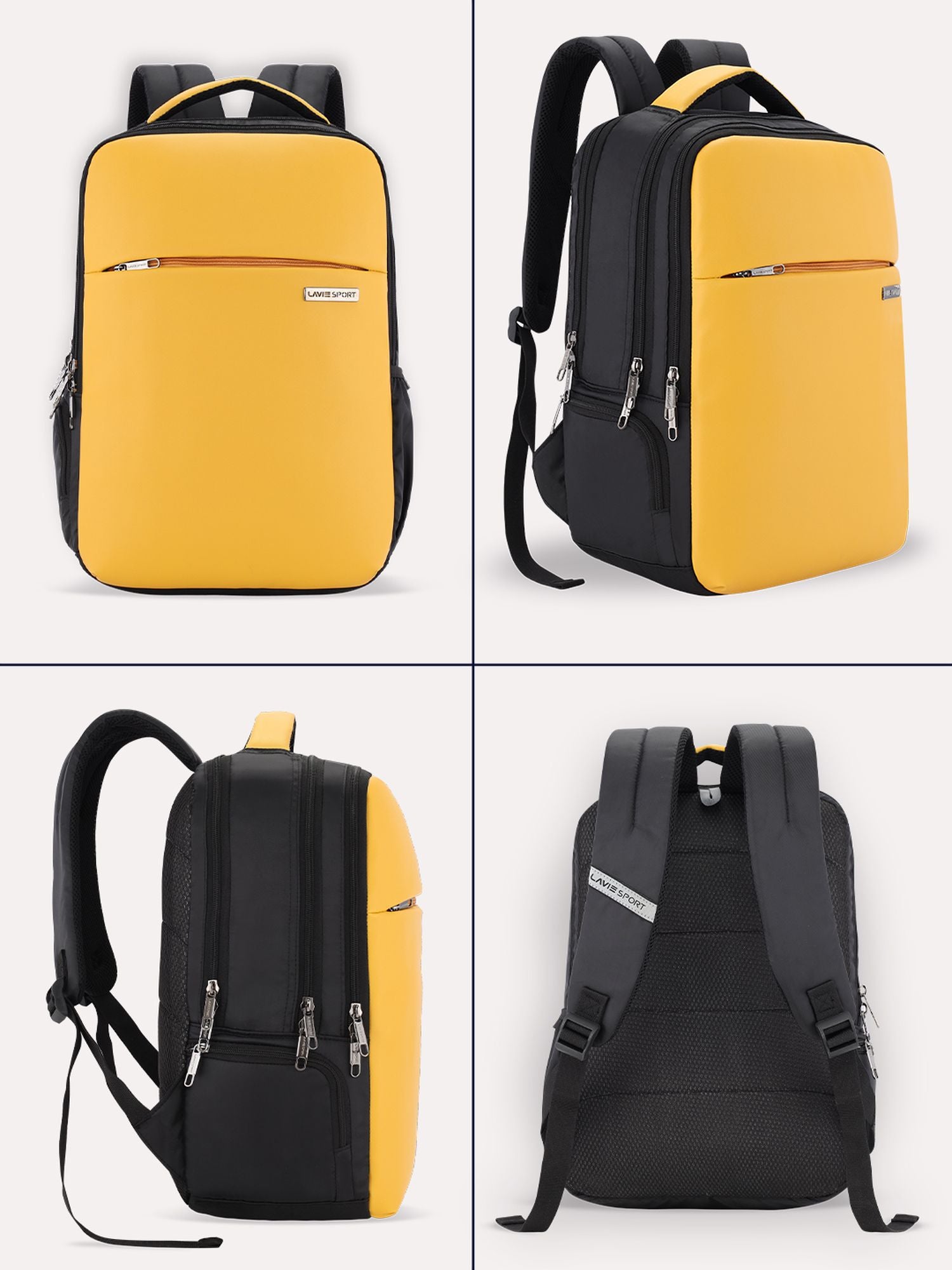Lavie_Sport_Prodigy_22L_Laptop_Unisex_Backpack_For_Men_&_Women|Casual_Backpack_for_Girls_&_Boys_Yellow