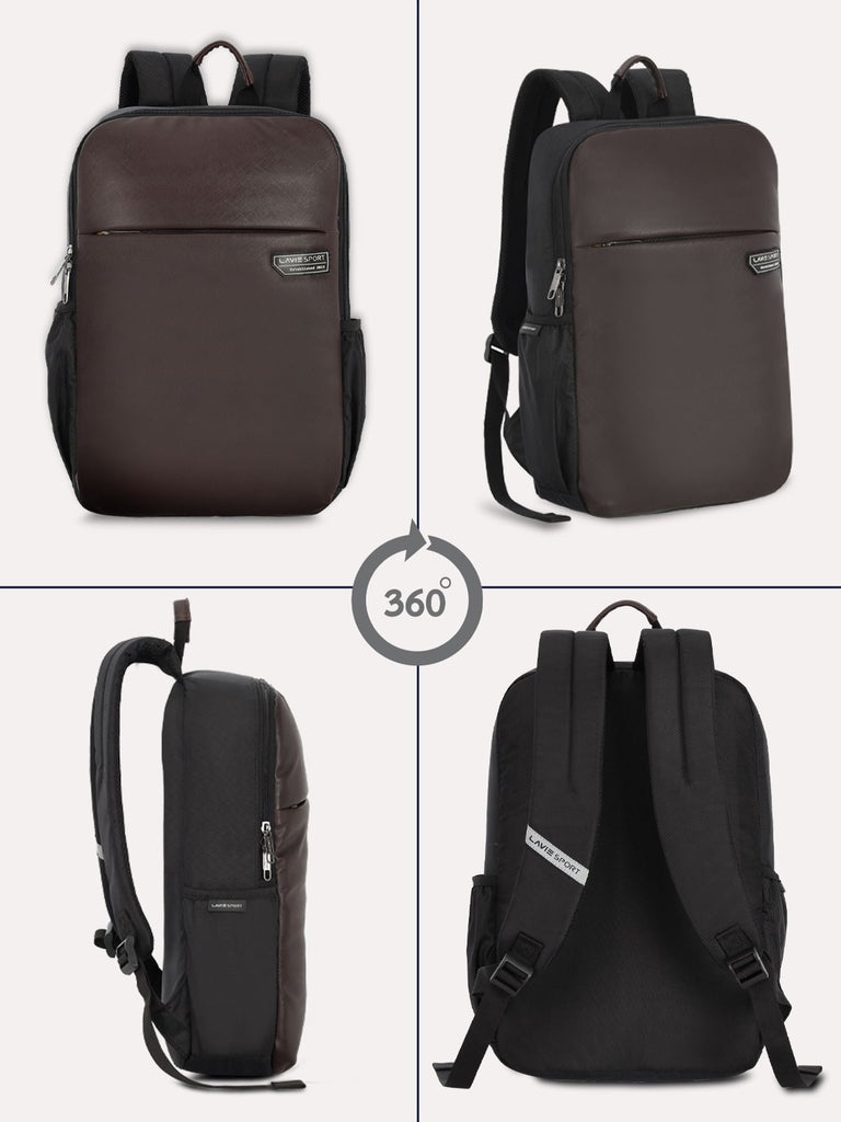 Lavie Sport Premier 21L Laptop Backpack For Men & Women Brown - Lavie World