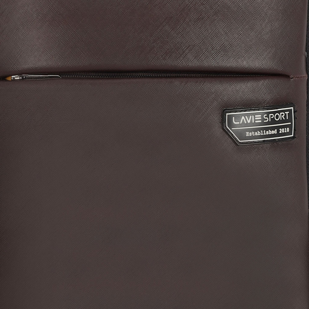 Lavie Sport Premier 21L Laptop Backpack For Men & Women Brown - Lavie World