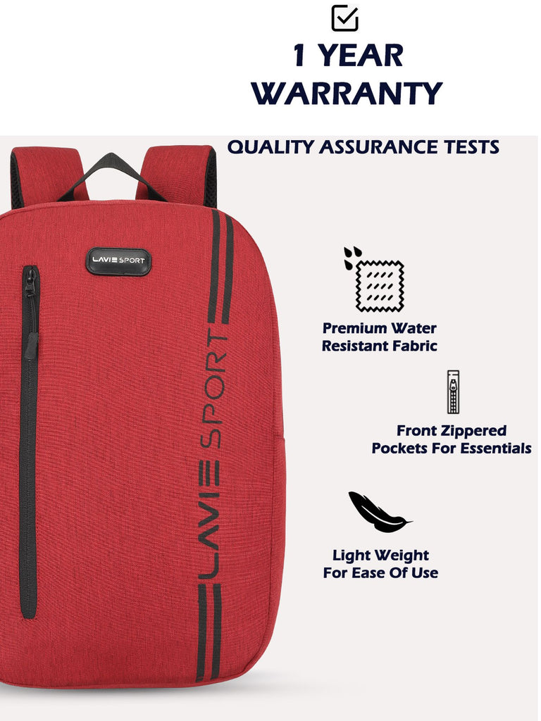 Lavie Sport 15L Hike Backpack for Girls and Boys|Men & Women Red - Lavie World