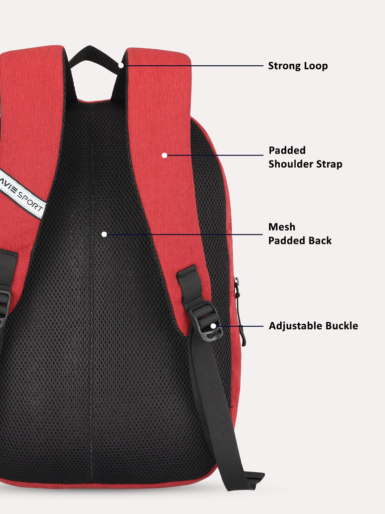 Lavie Sport 15L Hike Backpack for Girls and Boys|Men & Women Red - Lavie World