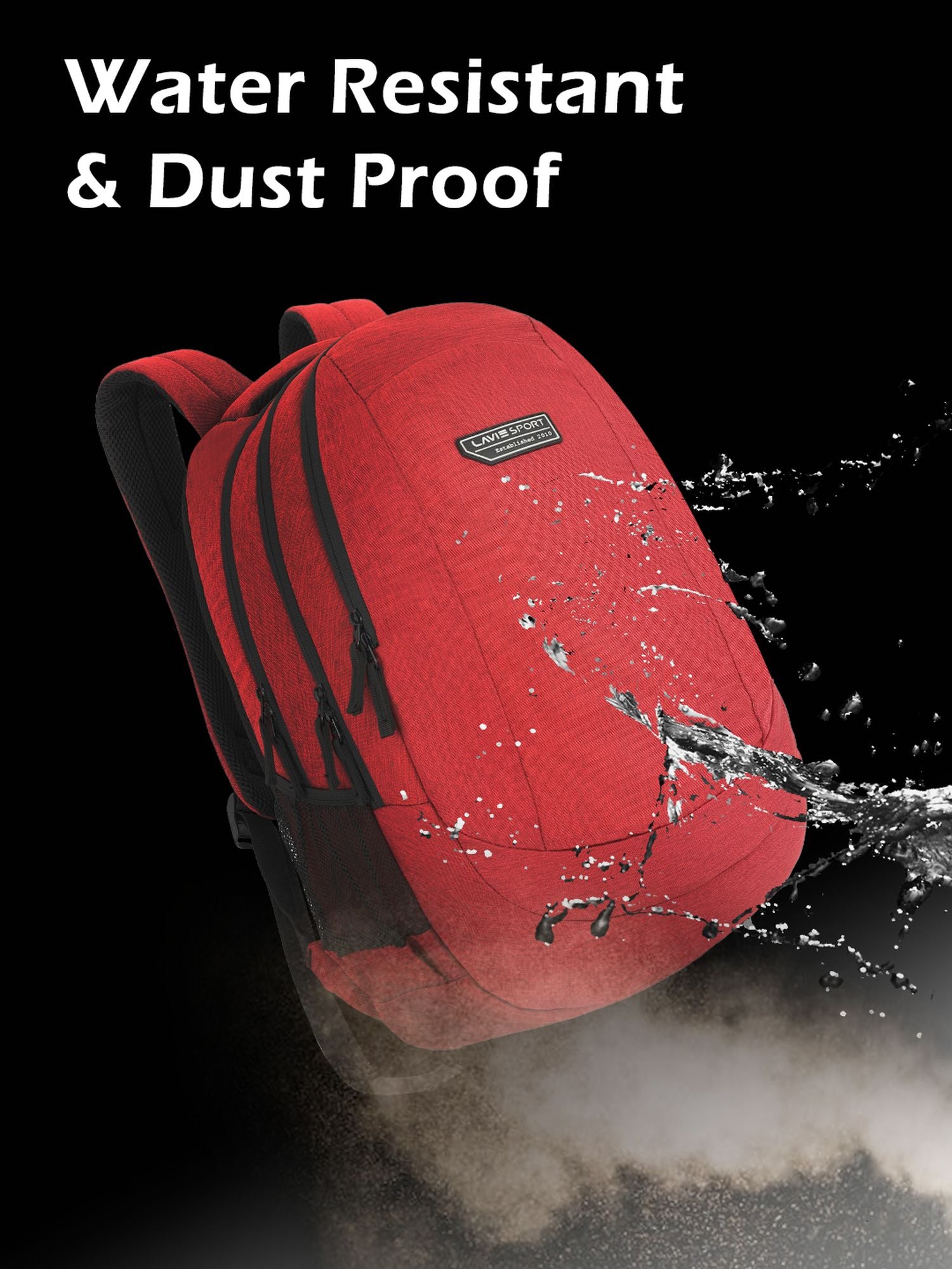 Lavie Sport Peak 34L Laptop Backpack For Men & Women |Boys & Girls Red - Lavie World