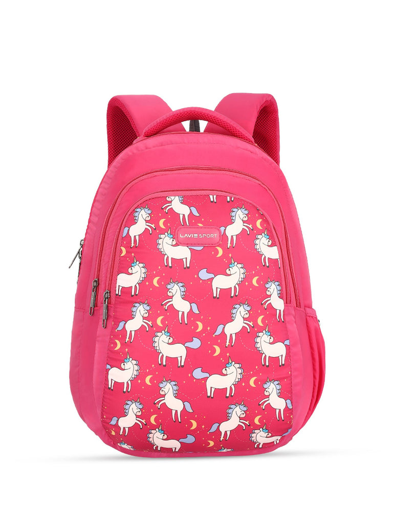 Lavie Sport 22L Ledge Casual Backpack for Girls and Boys|Men & Women Red