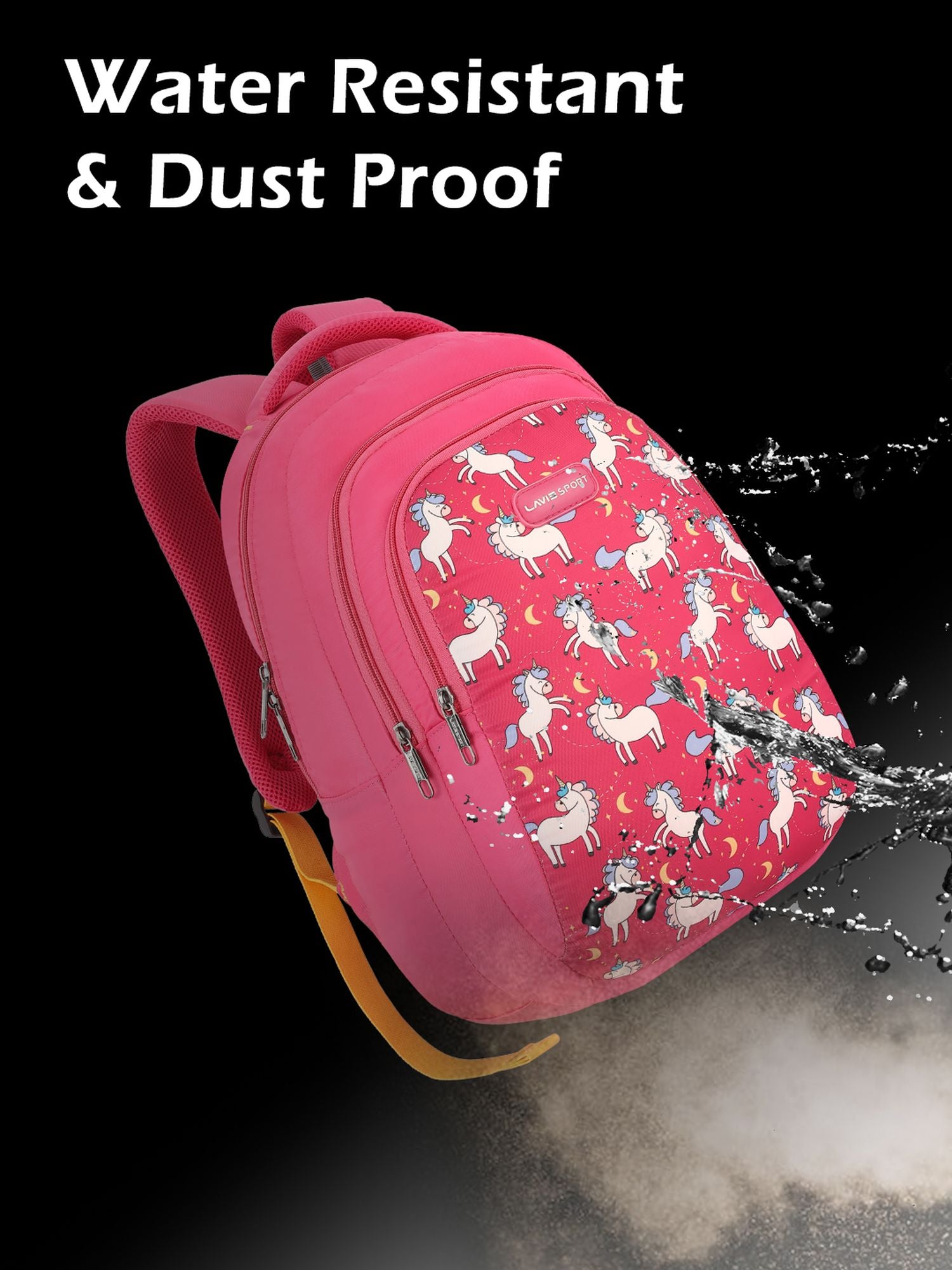 Lavie Sport 22L Ledge Casual Backpack for Girls and Boys|Men & Women Red