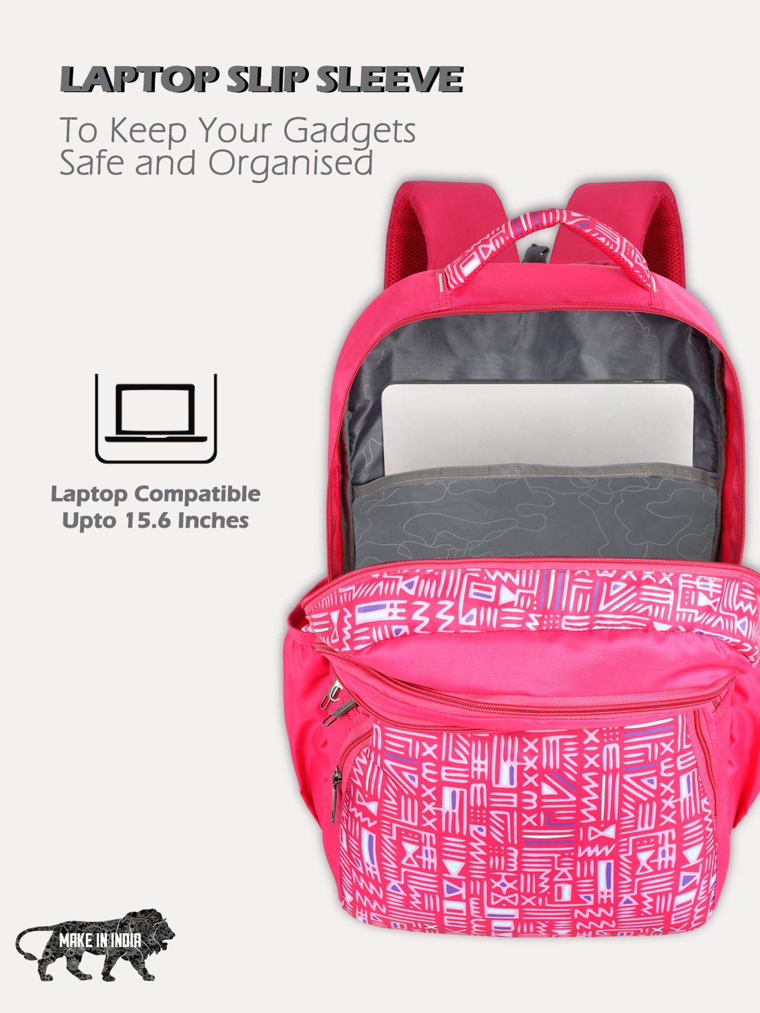 lavie-sport-classic-31l-laptop-backpack-for-men-&-women-black-black-medium