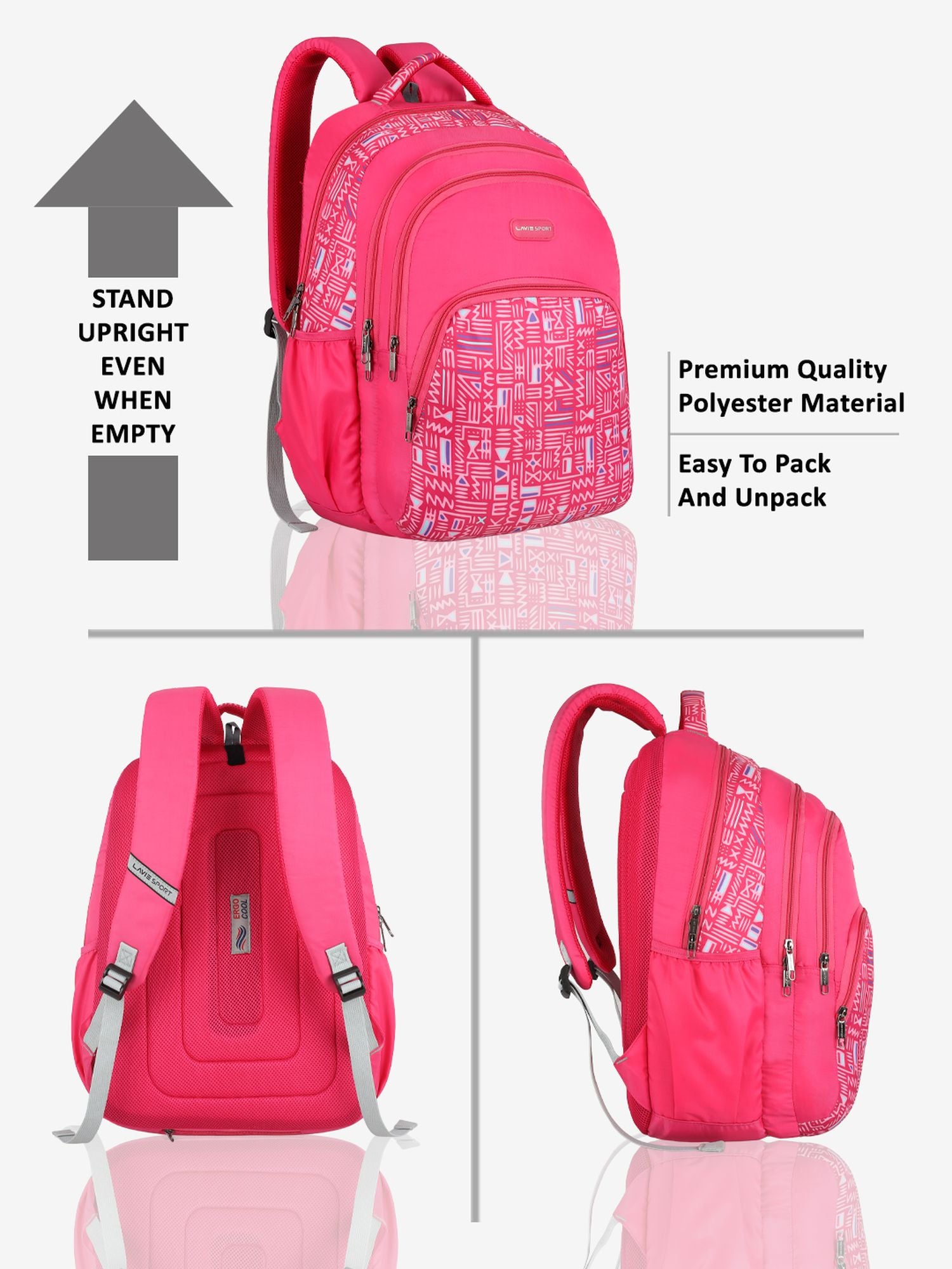 lavie-sport-classic-31l-laptop-backpack-for-men-&-women-black-black-medium