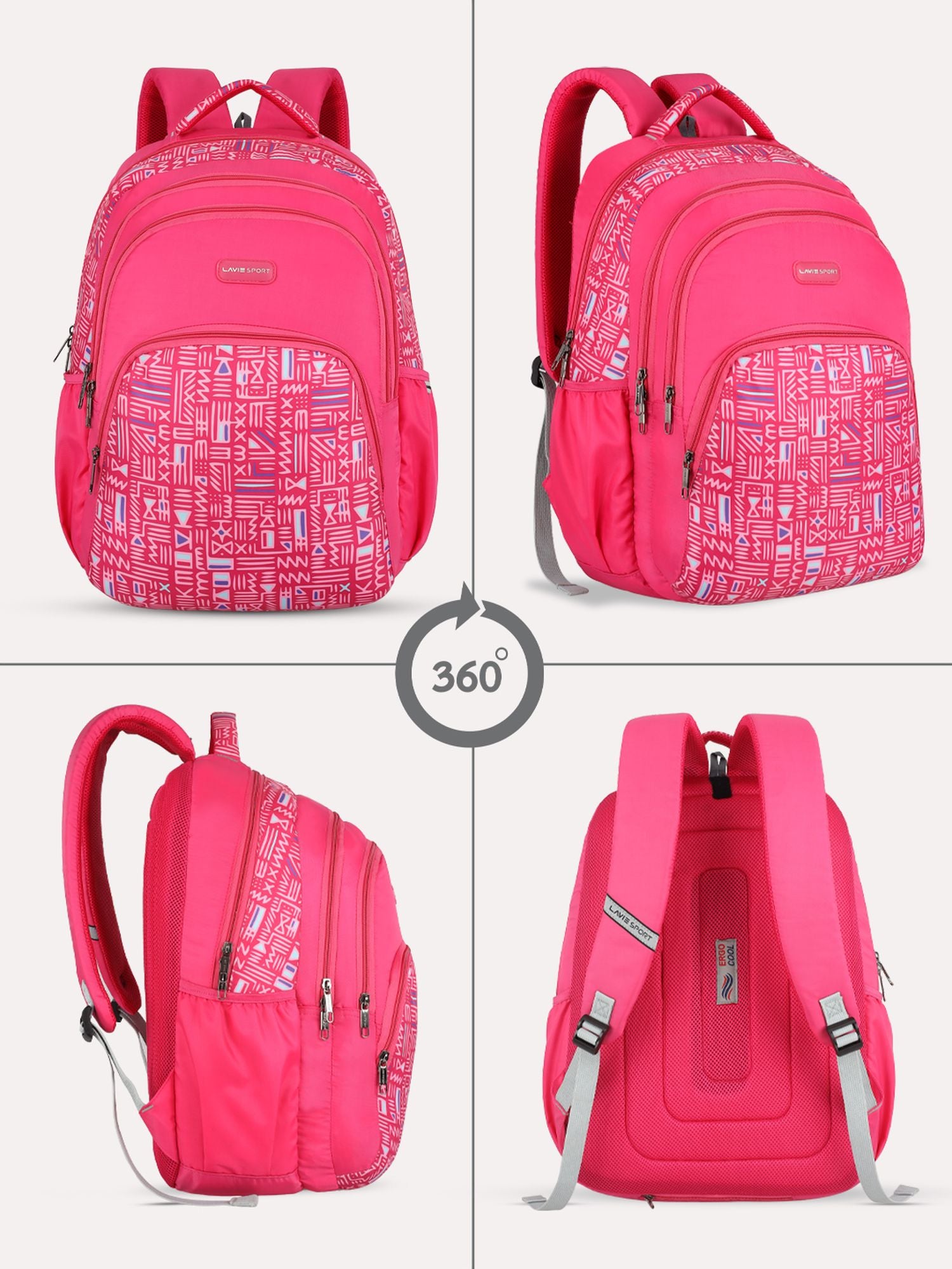 lavie-sport-classic-31l-laptop-backpack-for-men-&-women-black-black-medium