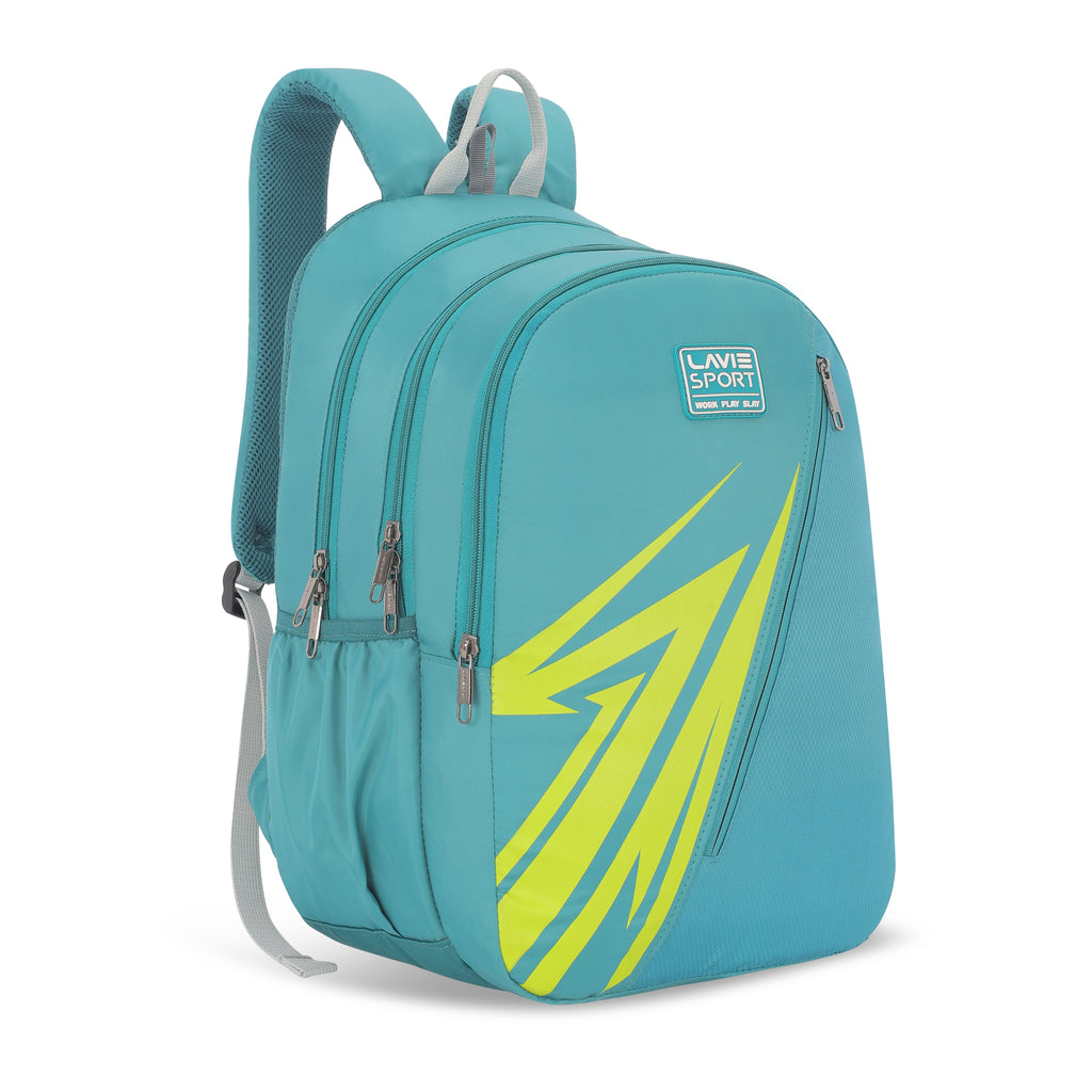 Lavie Sport Lance 37L College Bag For Boys & Girls|Backpack For Men & Women Teal