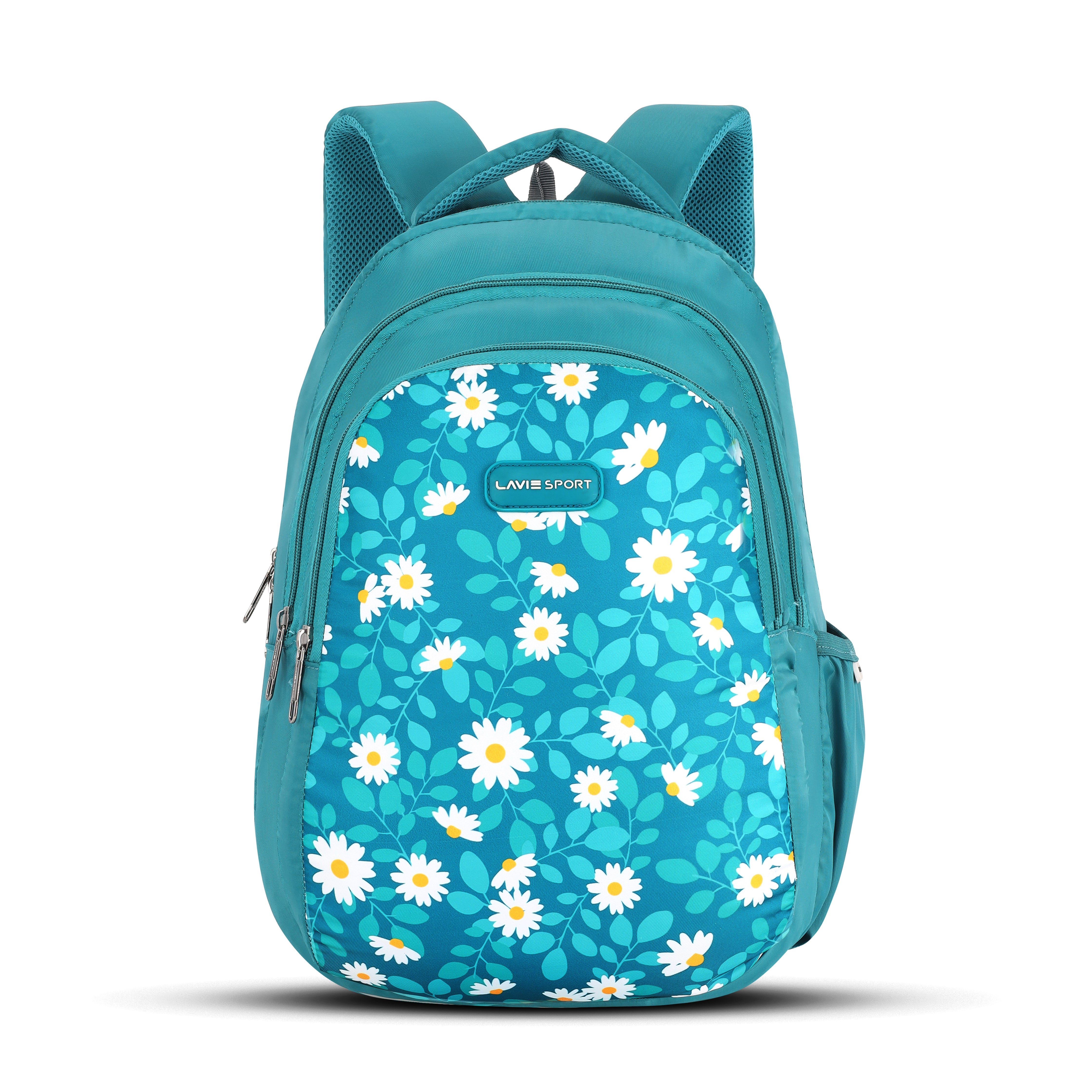 Lavie Sport Chamomile 26L Printed 17" School Backpack for Girls (Teal)