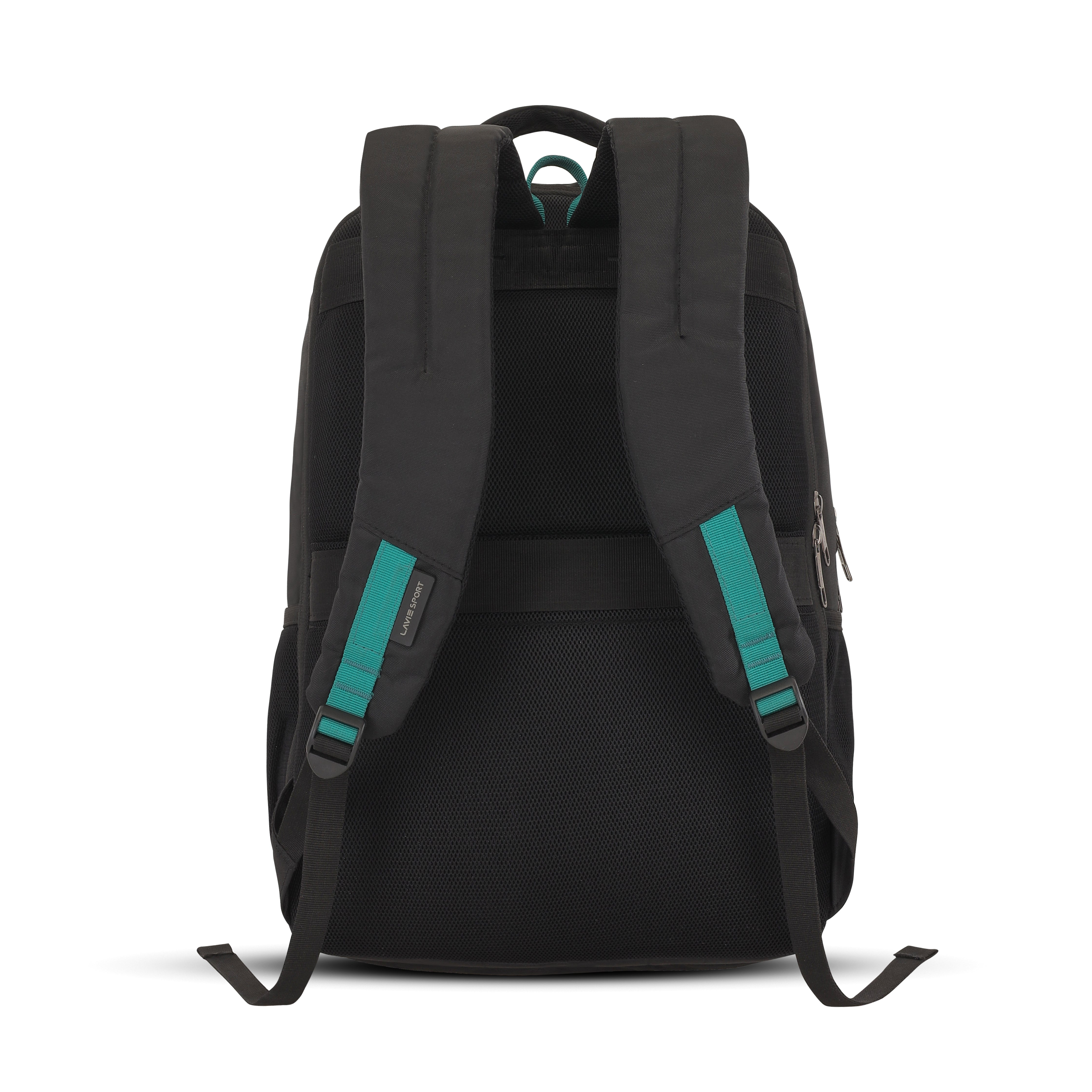 Lavie Sport Pioneer 24L Laptop Backpack with Trolley Sleeve For Men & Women (Black/Off white)