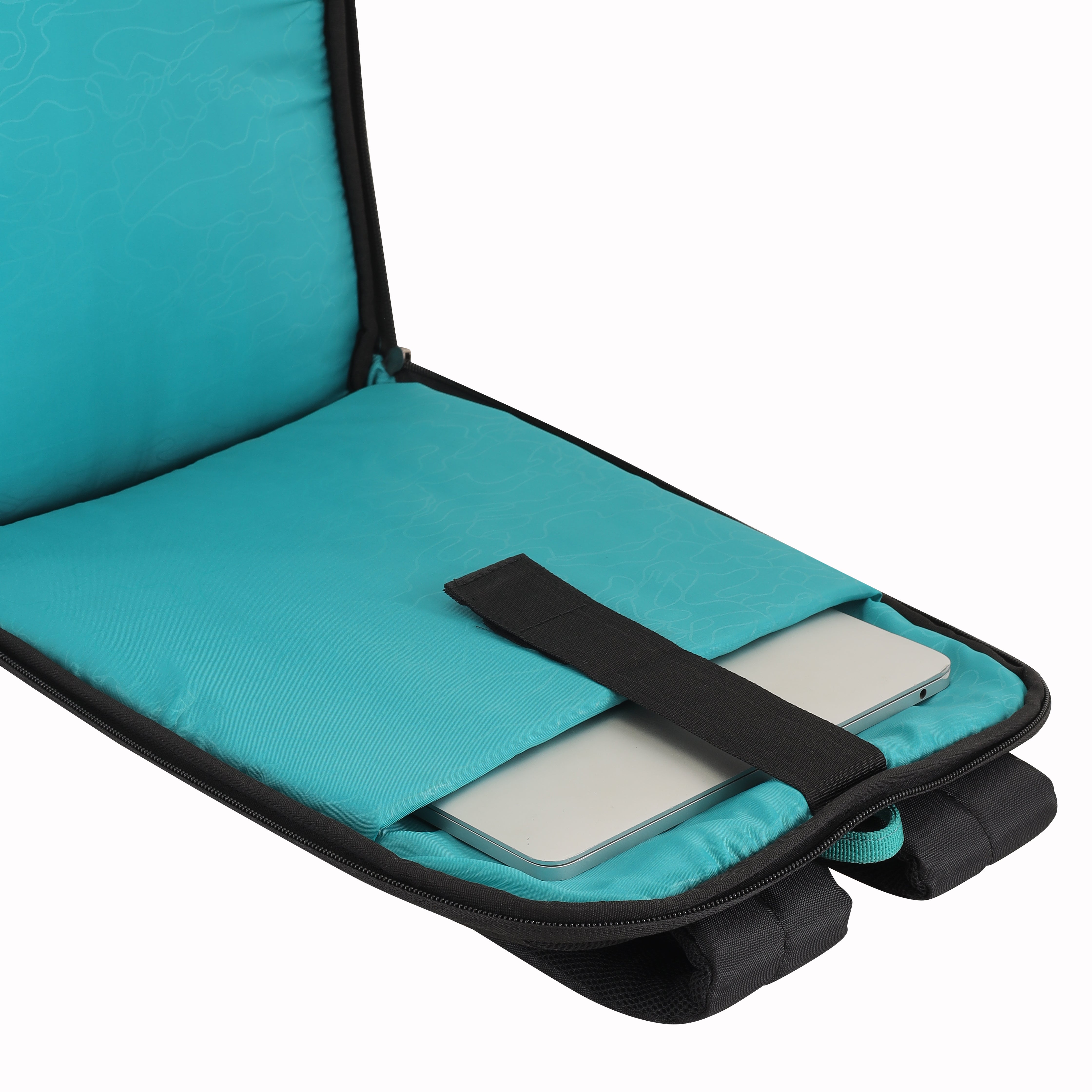 Lavie Sport Pioneer 24L Laptop Backpack with Trolley Sleeve For Men & Women (Black/Off white)