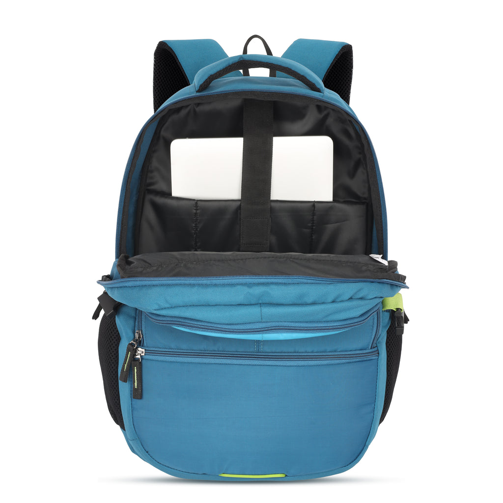 Lavie Sport Aspire 32L Laptop Backpack with Rain cover For Men & Women | Boys & Girls Blue