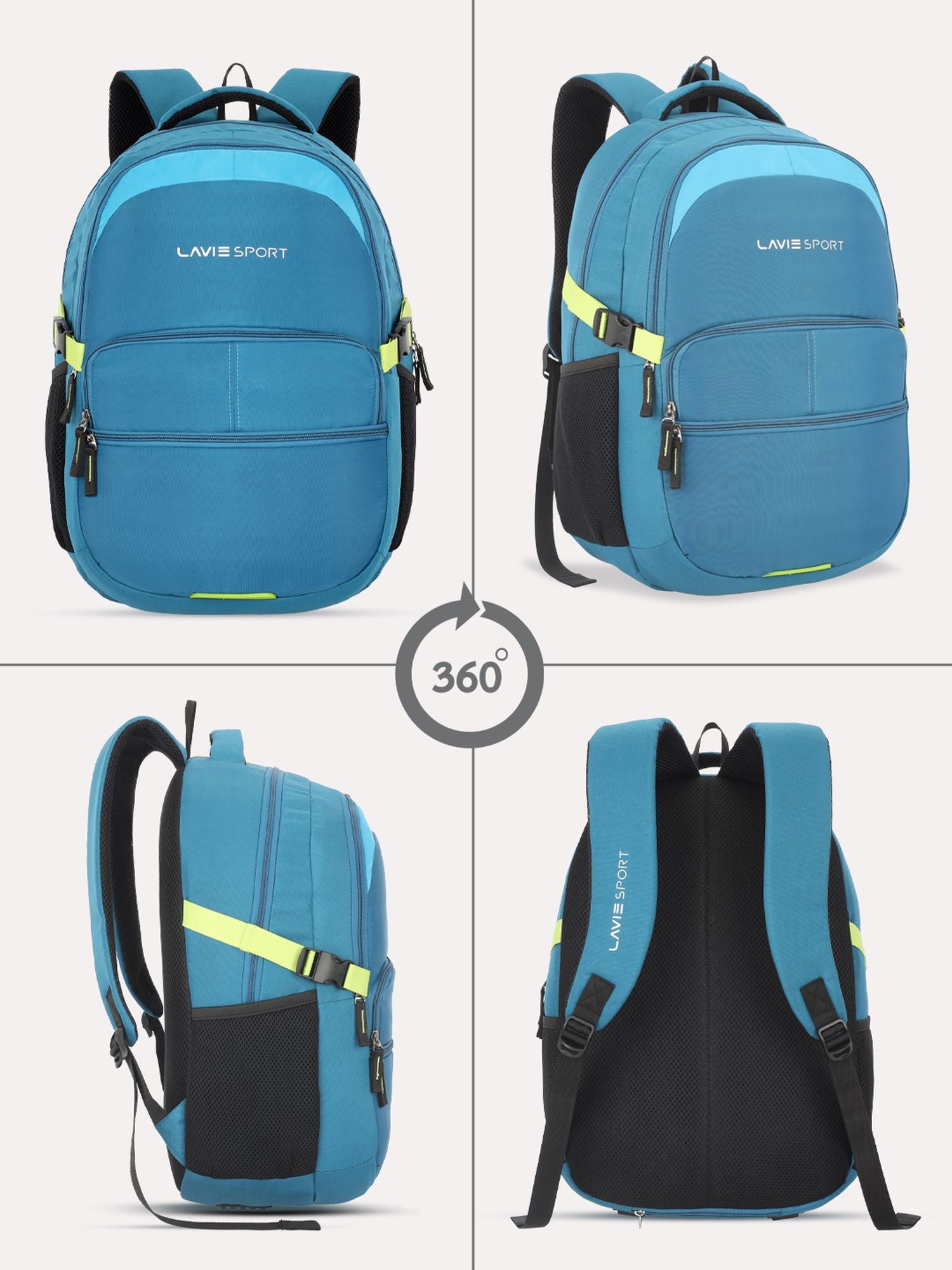 Lavie Sport Aspire 32L Laptop Backpack with Rain cover For Men Women Lavie World