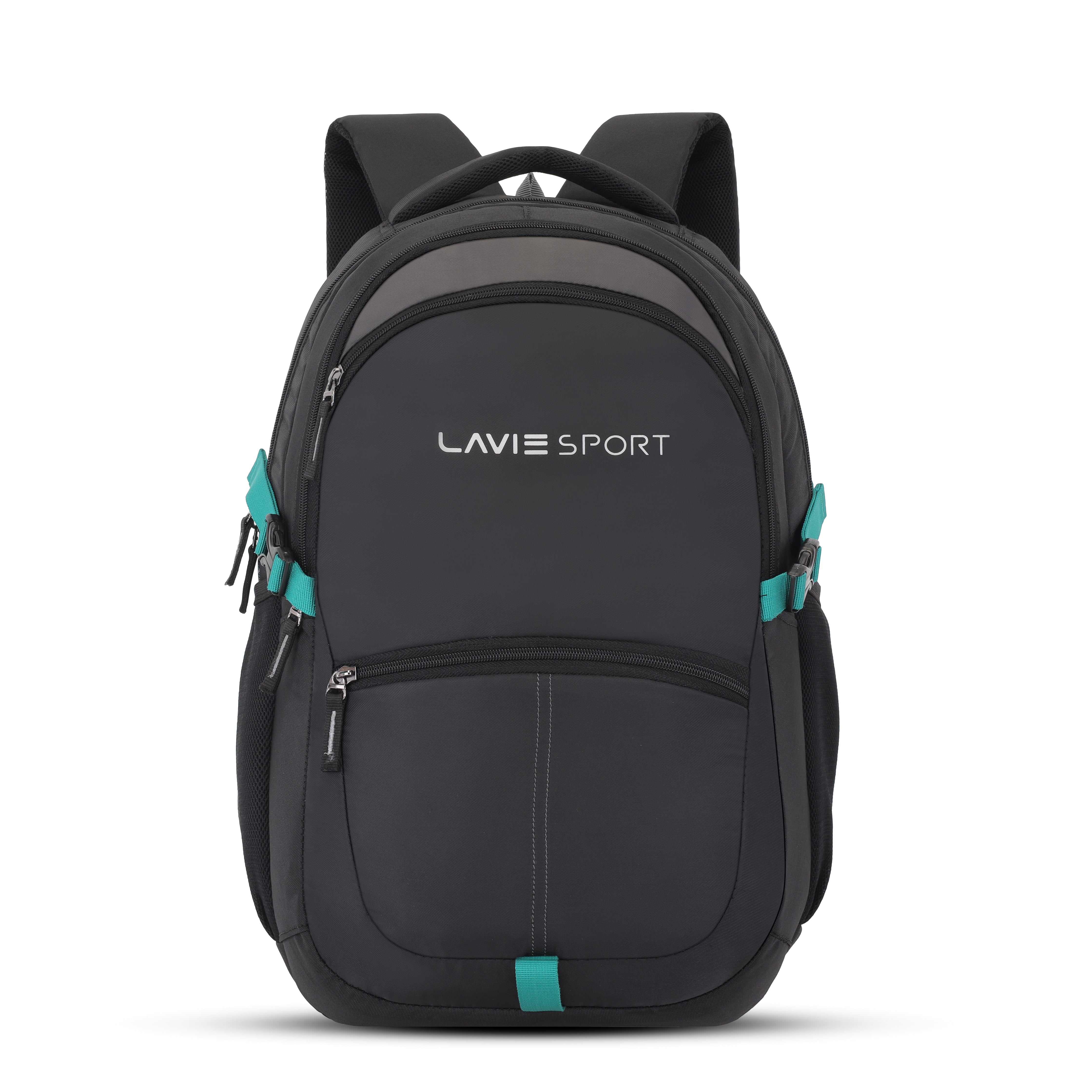 Lavie Sport Titan 29L Laptop Backpack with Rain cover For Men & Women | Boys & Girls (Black)