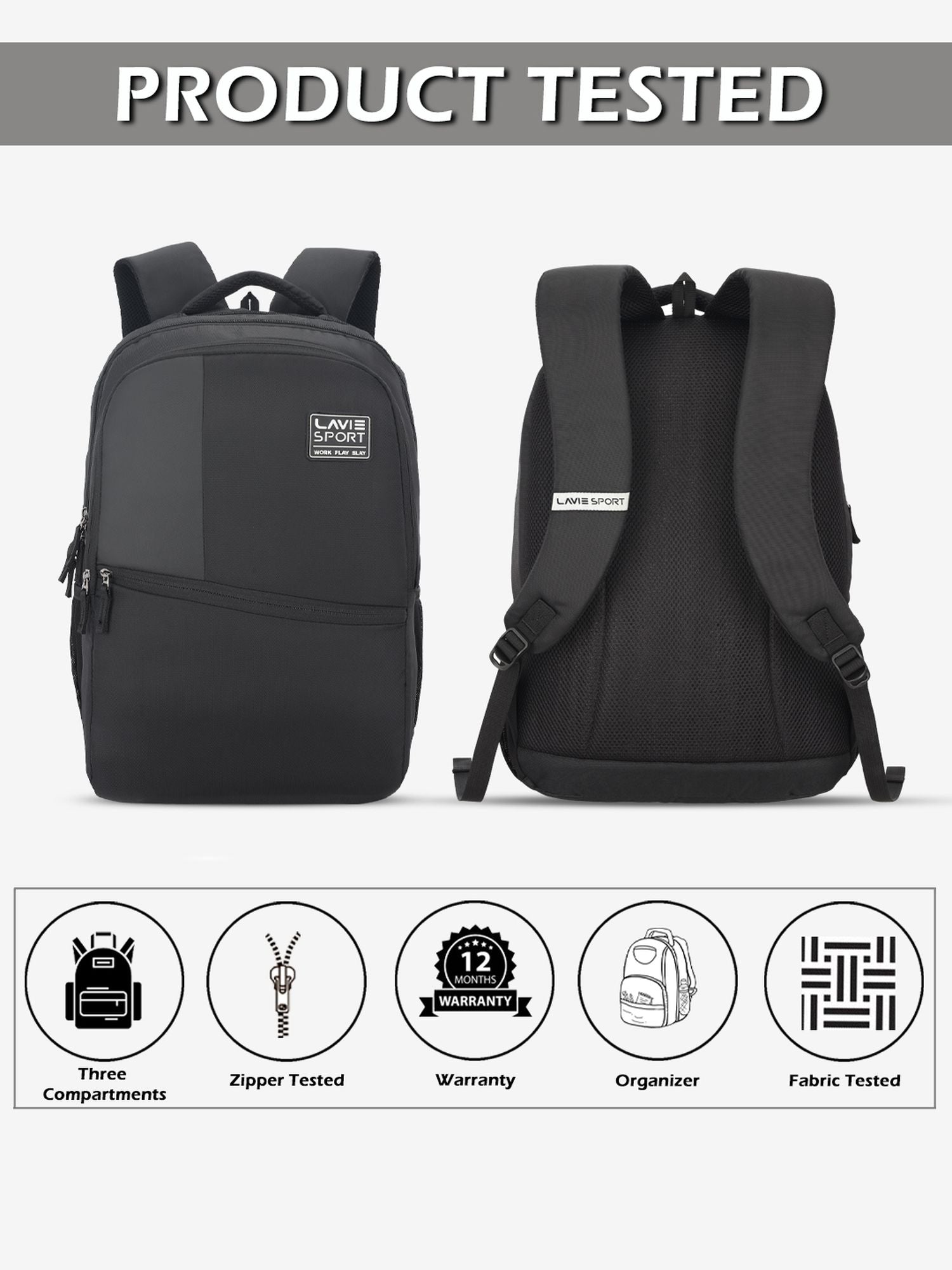lavie-sport-classic-31l-laptop-backpack-for-men-&-women-black-black-medium