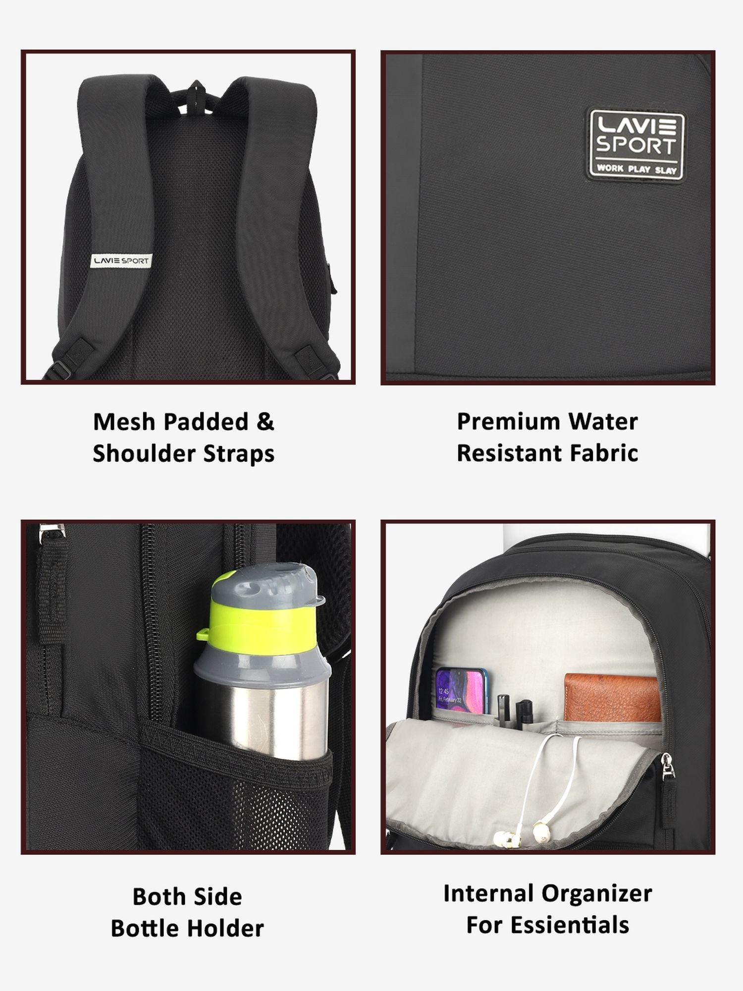 lavie-sport-classic-31l-laptop-backpack-for-men-&-women-black-black-medium