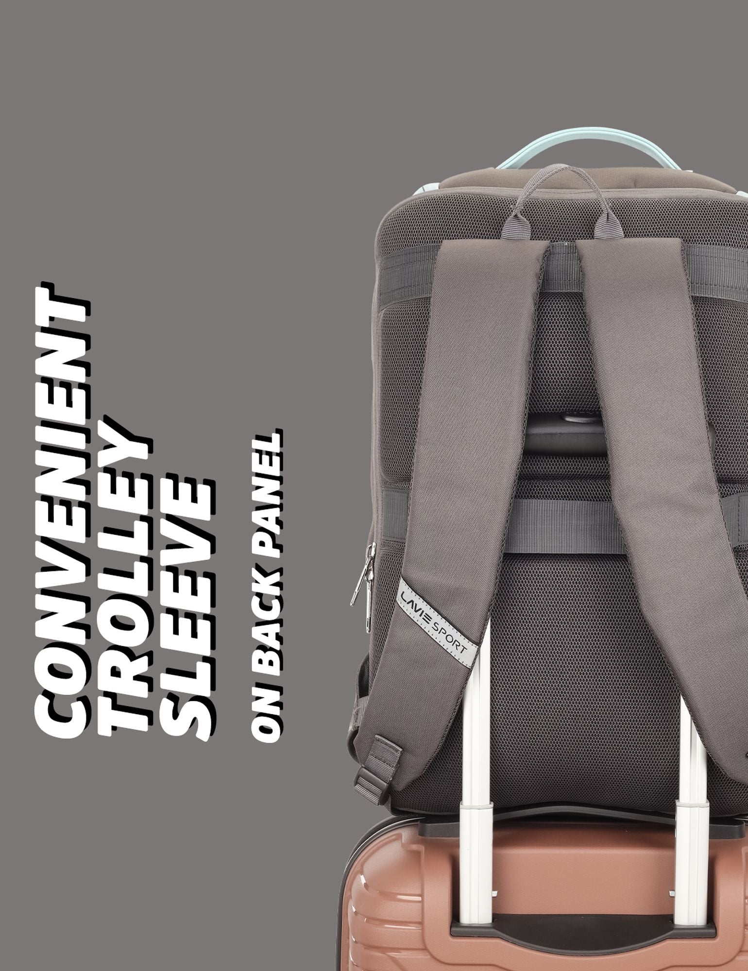 Duke Backpack Laptop Compatible Grey/Pblue