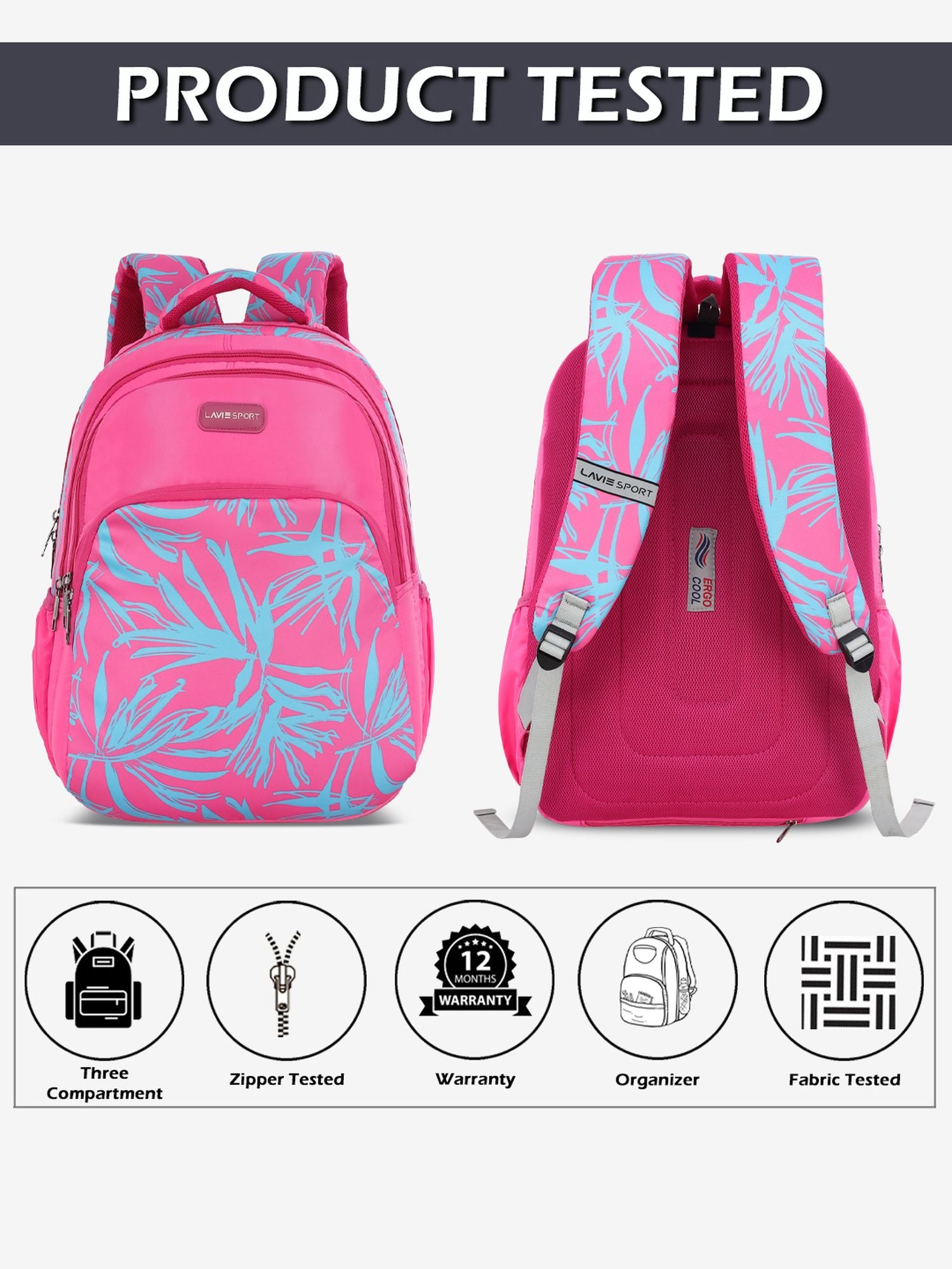 Pixie Backpack Laptop Compatible Raincover Magenta