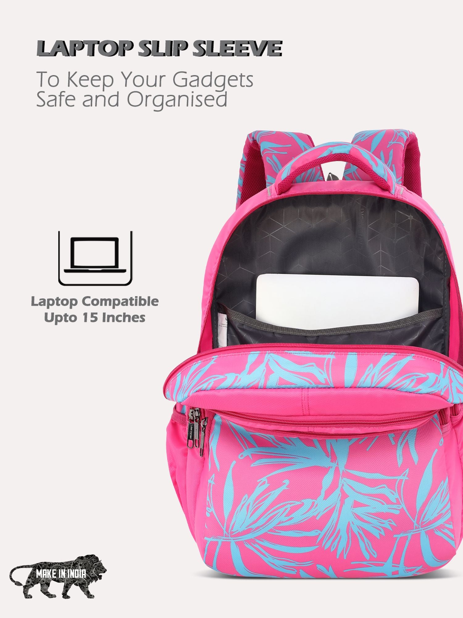 Pixie Backpack Laptop Compatible Raincover Magenta