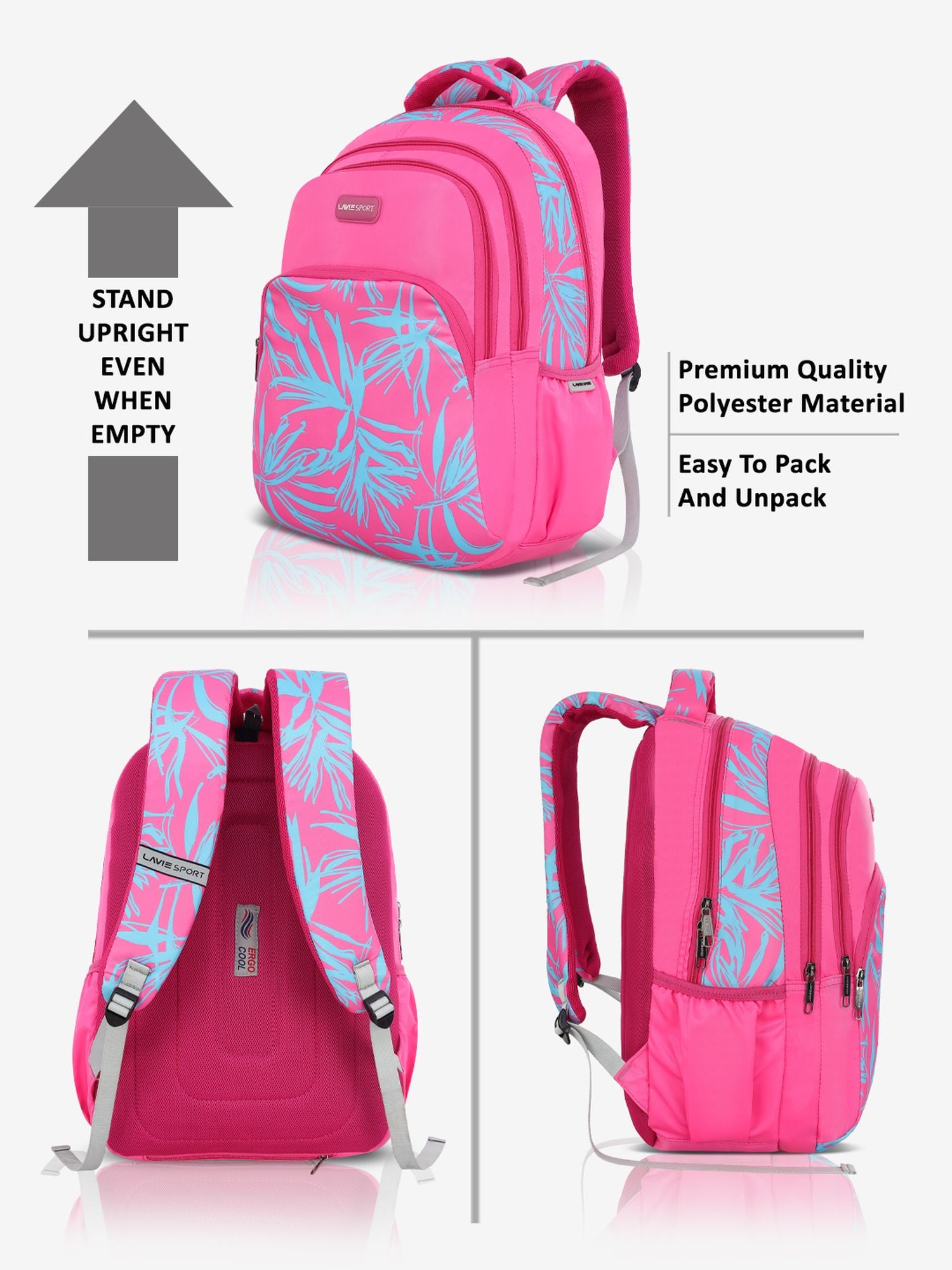Pixie Backpack Laptop Compatible Raincover Magenta