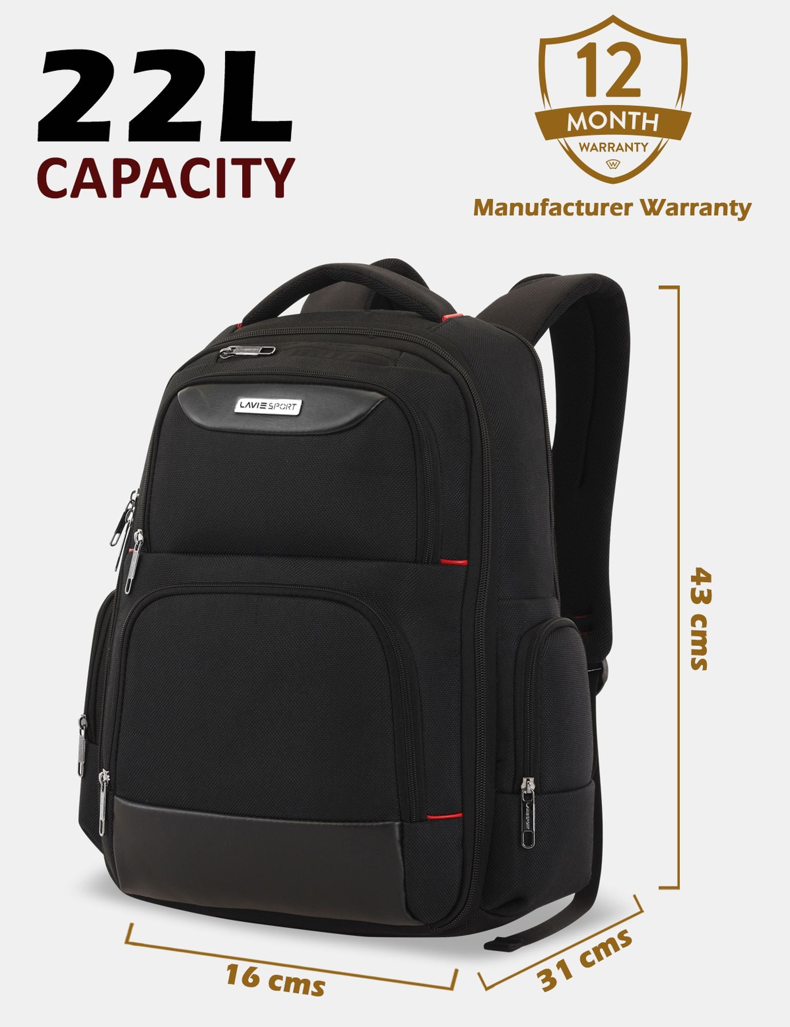 Business Elite Professional Laptop Backpack Trolley Sleeve Black