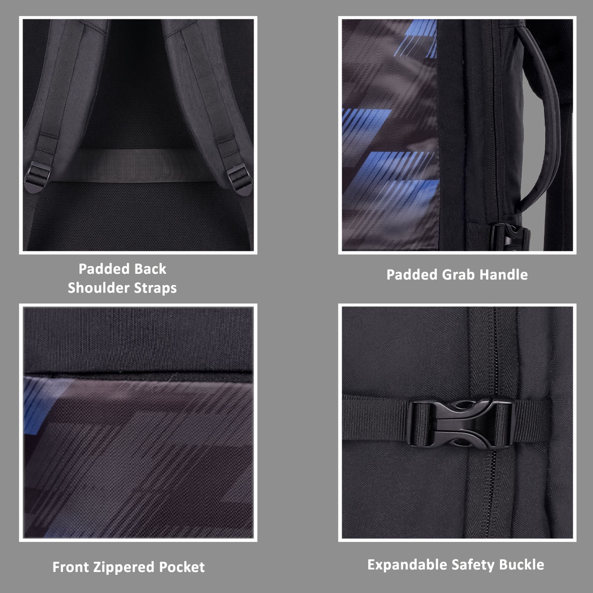 Quest Backpack Multifunctional Laptop Bag Black/Blue