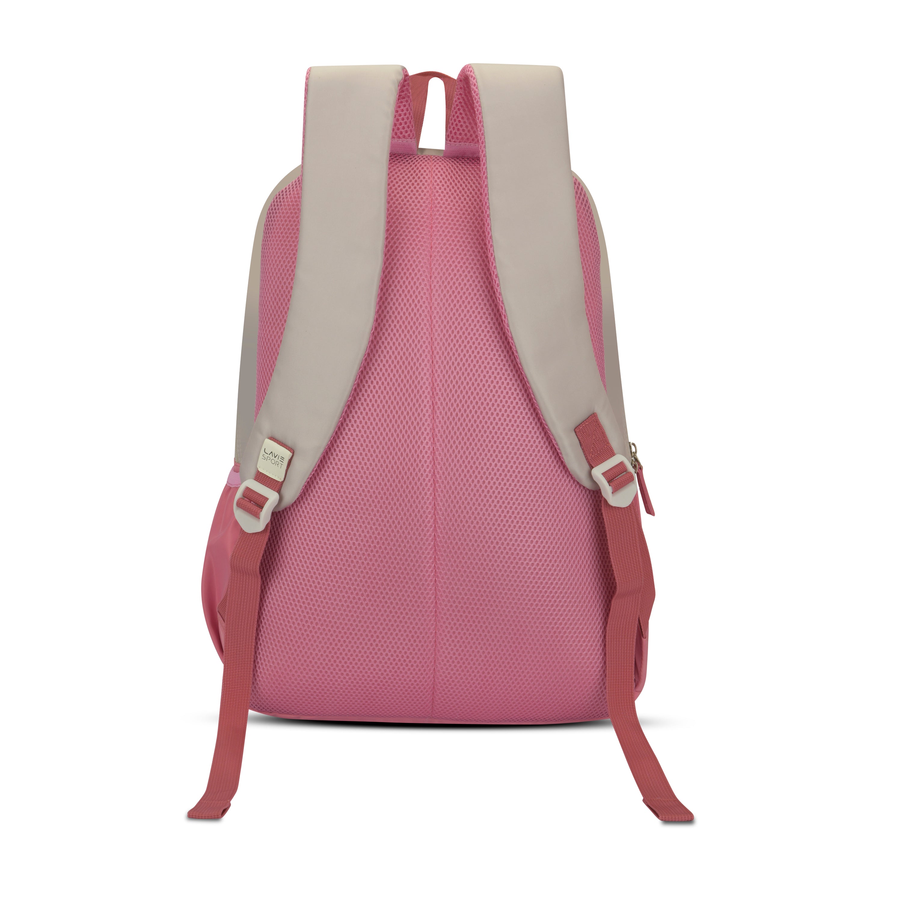 Lavie Sport 36L Buttercup Backpack | 19 inches | Laptop Compatiable | Pencil Pouch |(Beige)