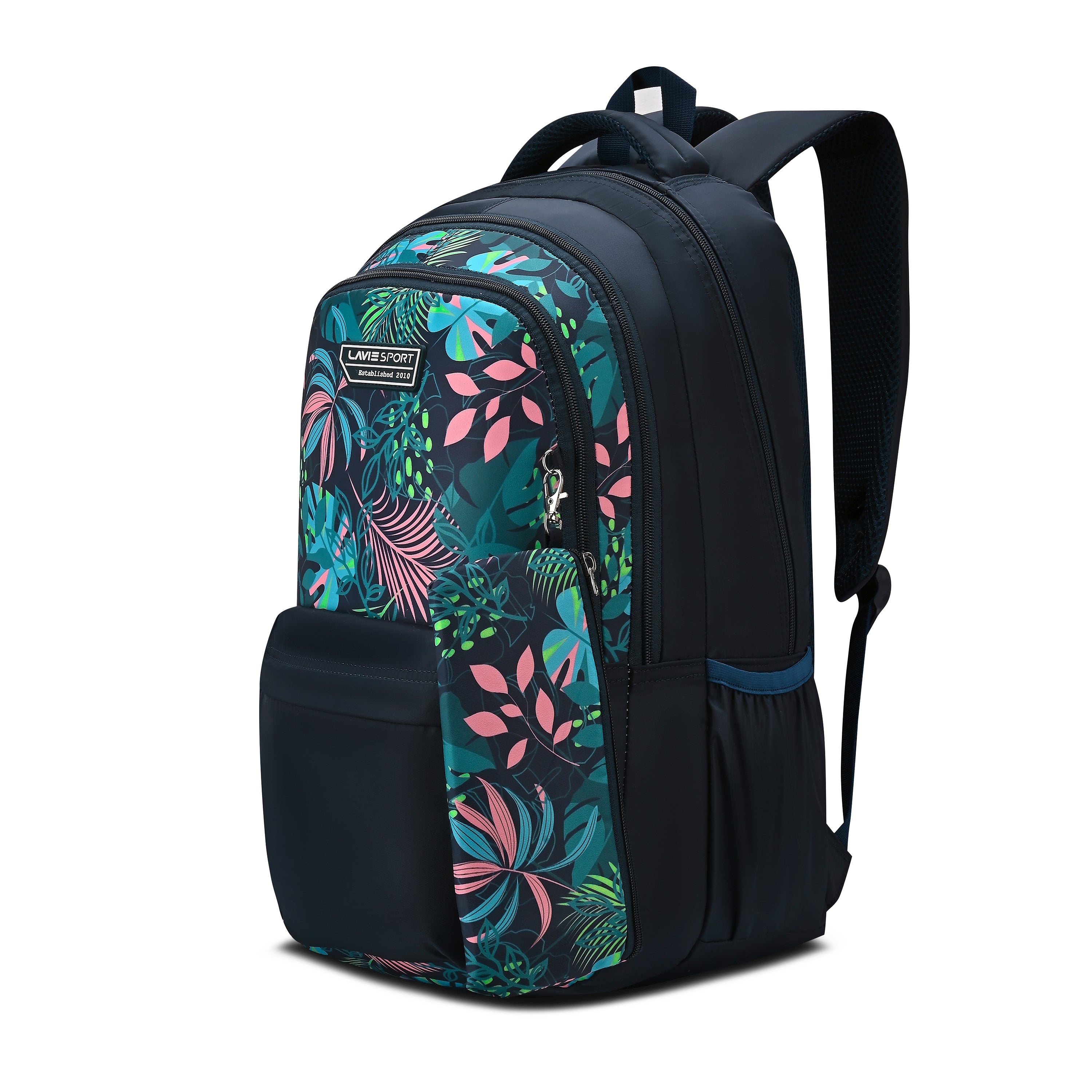 Lavie Sport 36L Gardenia Backpack | 19 inches | Laptop Compatiable | Raincover | Pencil Pouch |Navy