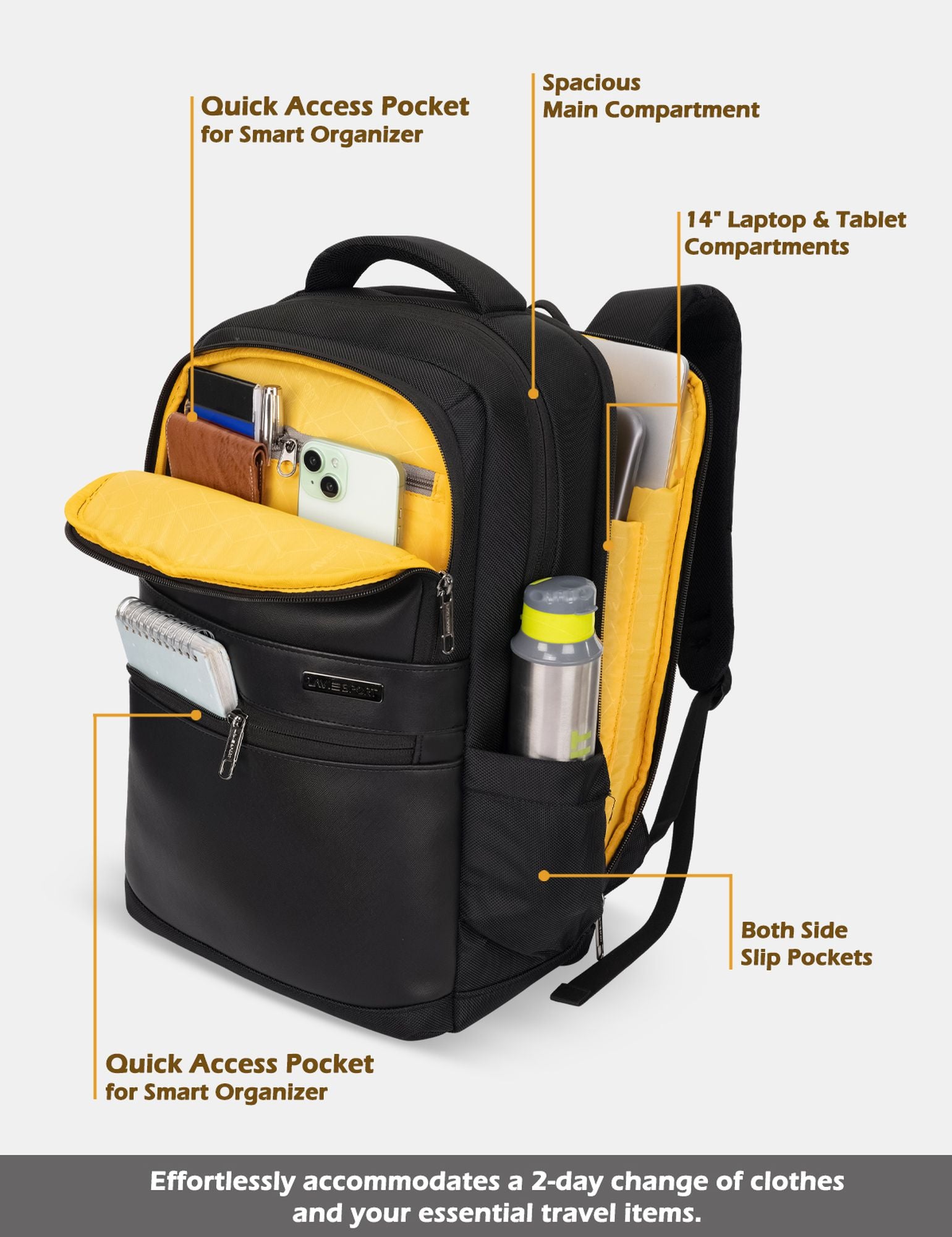 Armour Laptop Backpack Trolley Sleeve Black