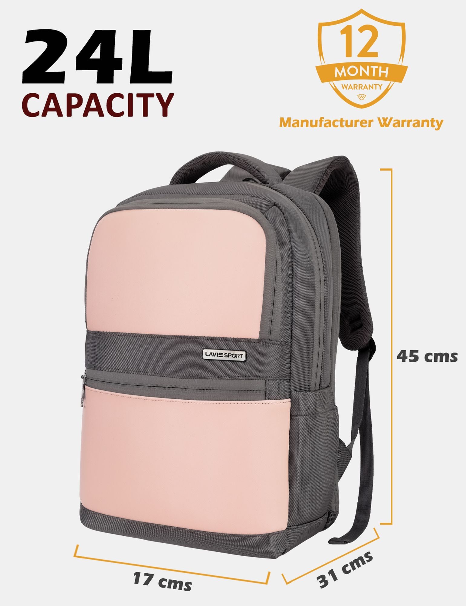 Armour Laptop Backpack Trolley Sleeve Grey/Pink