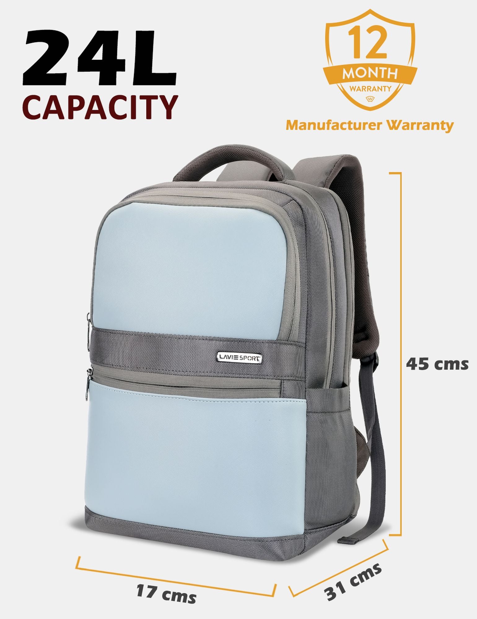 Armour Laptop Backpack Trolley Sleeve Grey/P.Blue